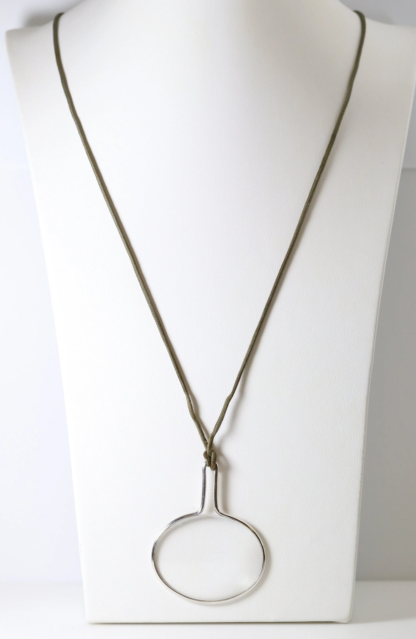 SOLD OUT: Vintage Georg Jensen Jewelry | Mid Century Magnifying Glass Pendant Necklace 400 - Carmel Fine Silver Jewelry