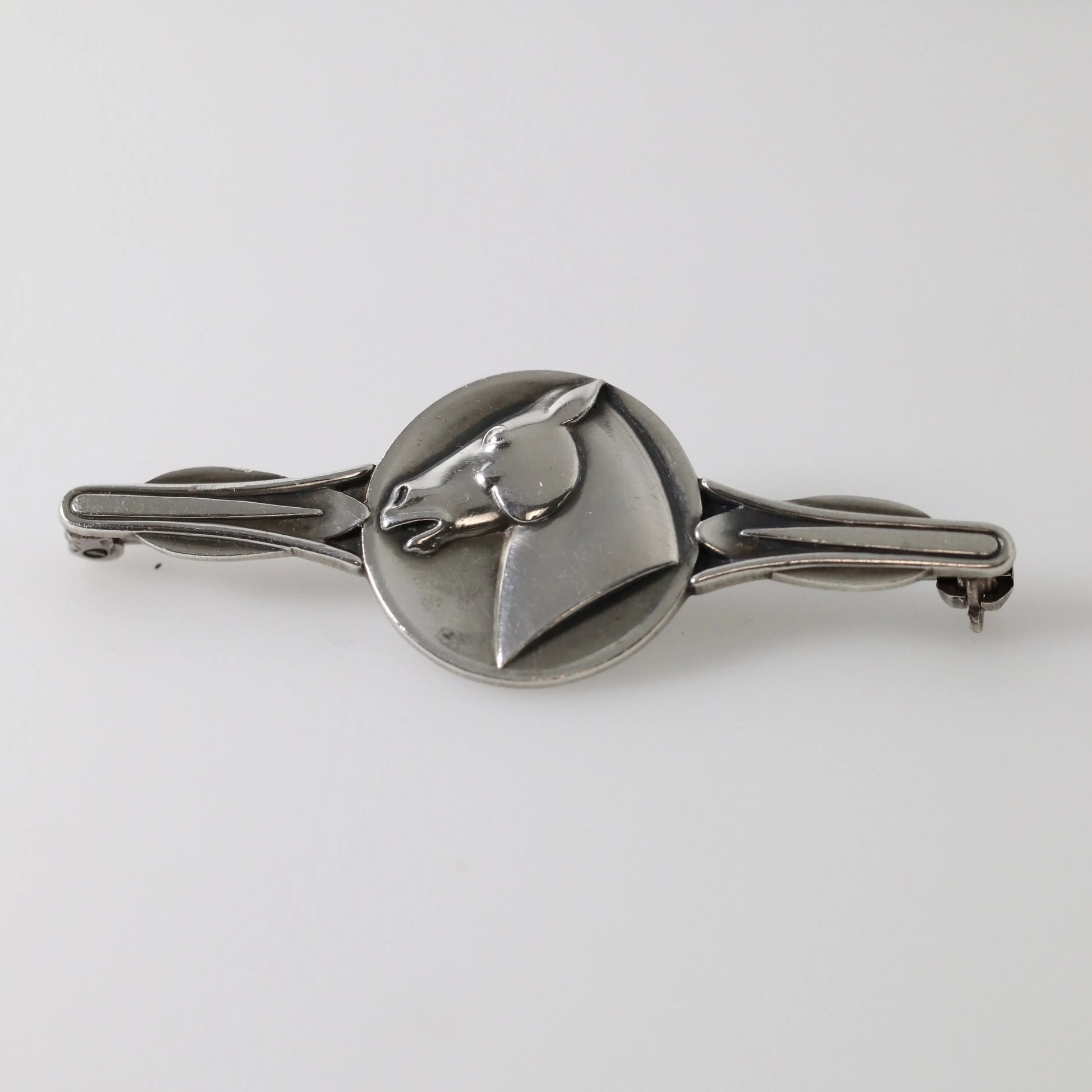 SOLD OUT: Vintage Georg Jensen Jewelry | Mid Century Malinowski Designed Sterling Horse Pin - Carmel Fine Silver Jewelry