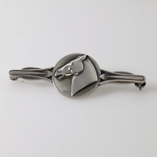 SOLD OUT: Vintage Georg Jensen Jewelry | Mid Century Malinowski Designed Sterling Horse Pin - Carmel Fine Silver Jewelry