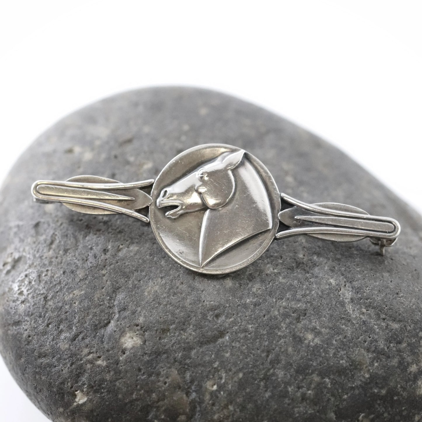 SOLD OUT: Vintage Georg Jensen Jewelry | Mid Century Malinowski Designed Sterling Horse Pin - Carmel Fine Silver Jewelry