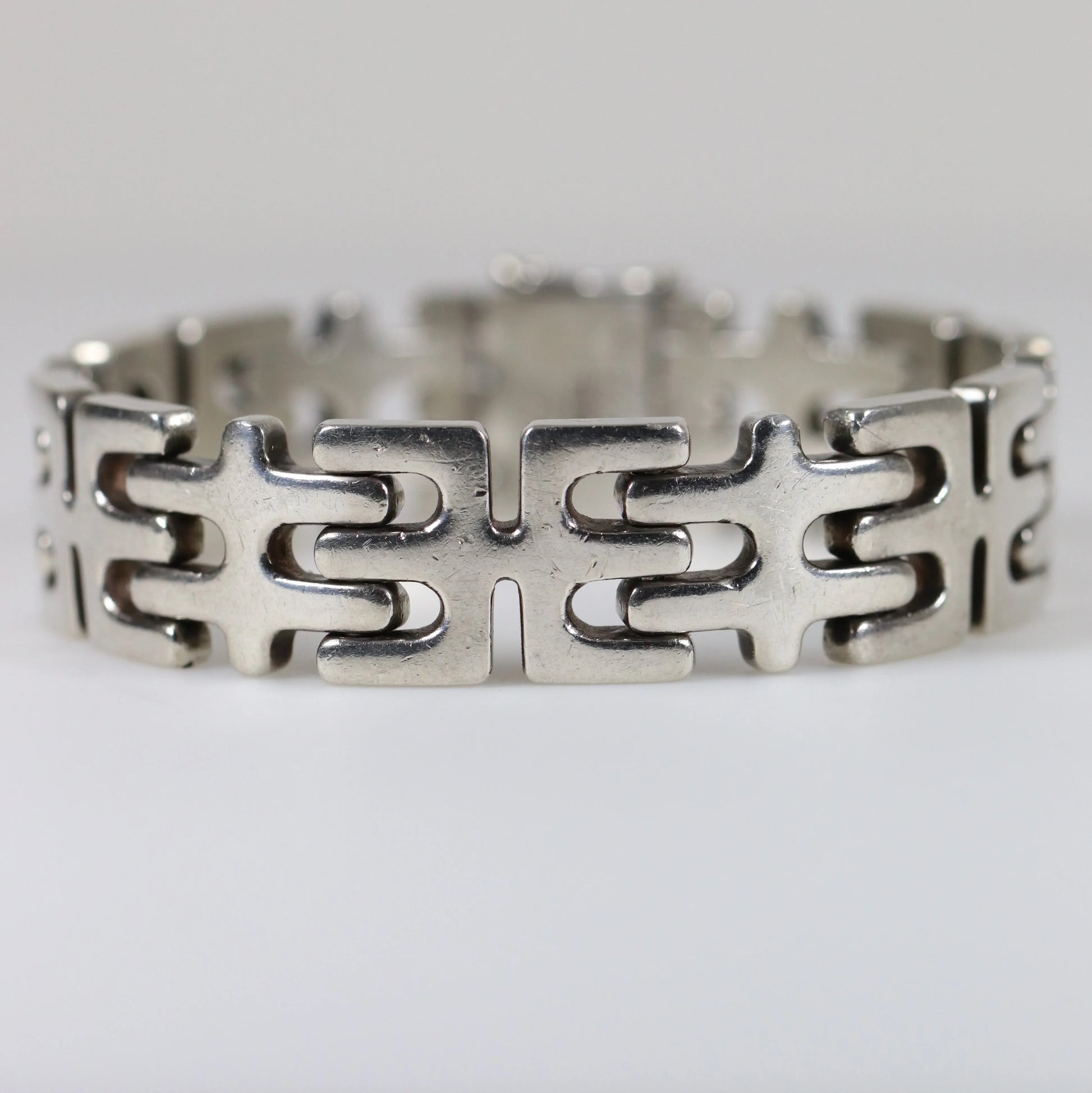 SOLD OUT: Vintage Georg Jensen Jewelry | Modernist Geometric Bracelet 103 - Carmel Fine Silver Jewelry