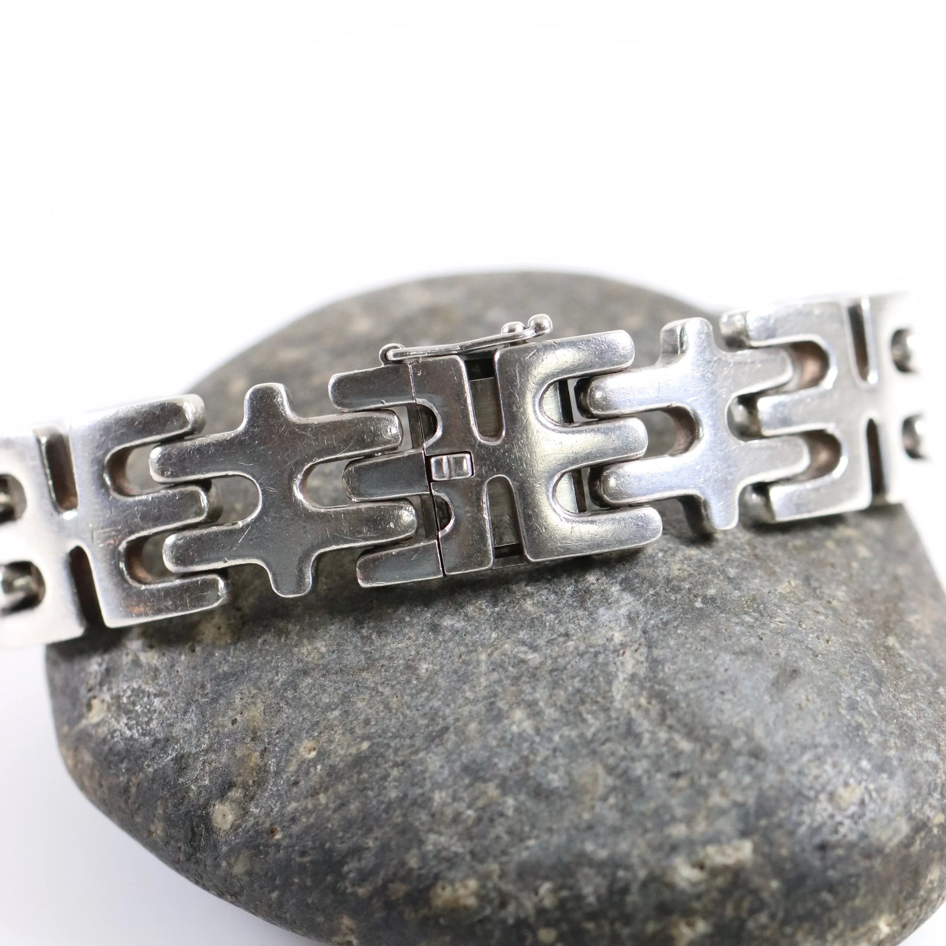 SOLD OUT: Vintage Georg Jensen Jewelry | Modernist Geometric Bracelet 103 - Carmel Fine Silver Jewelry