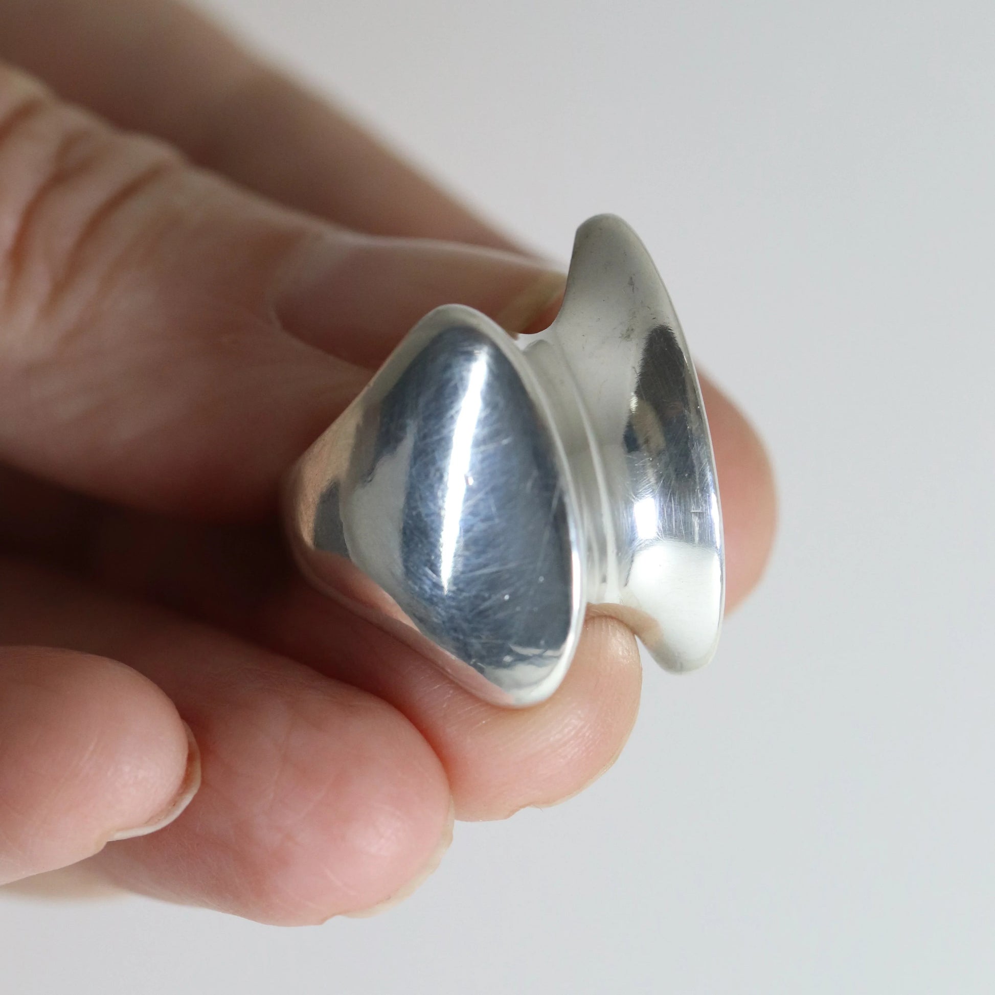 SOLD OUT: Vintage Georg Jensen Jewelry | Modernist Henning Koppel Ring 140 - Carmel Fine Silver Jewelry