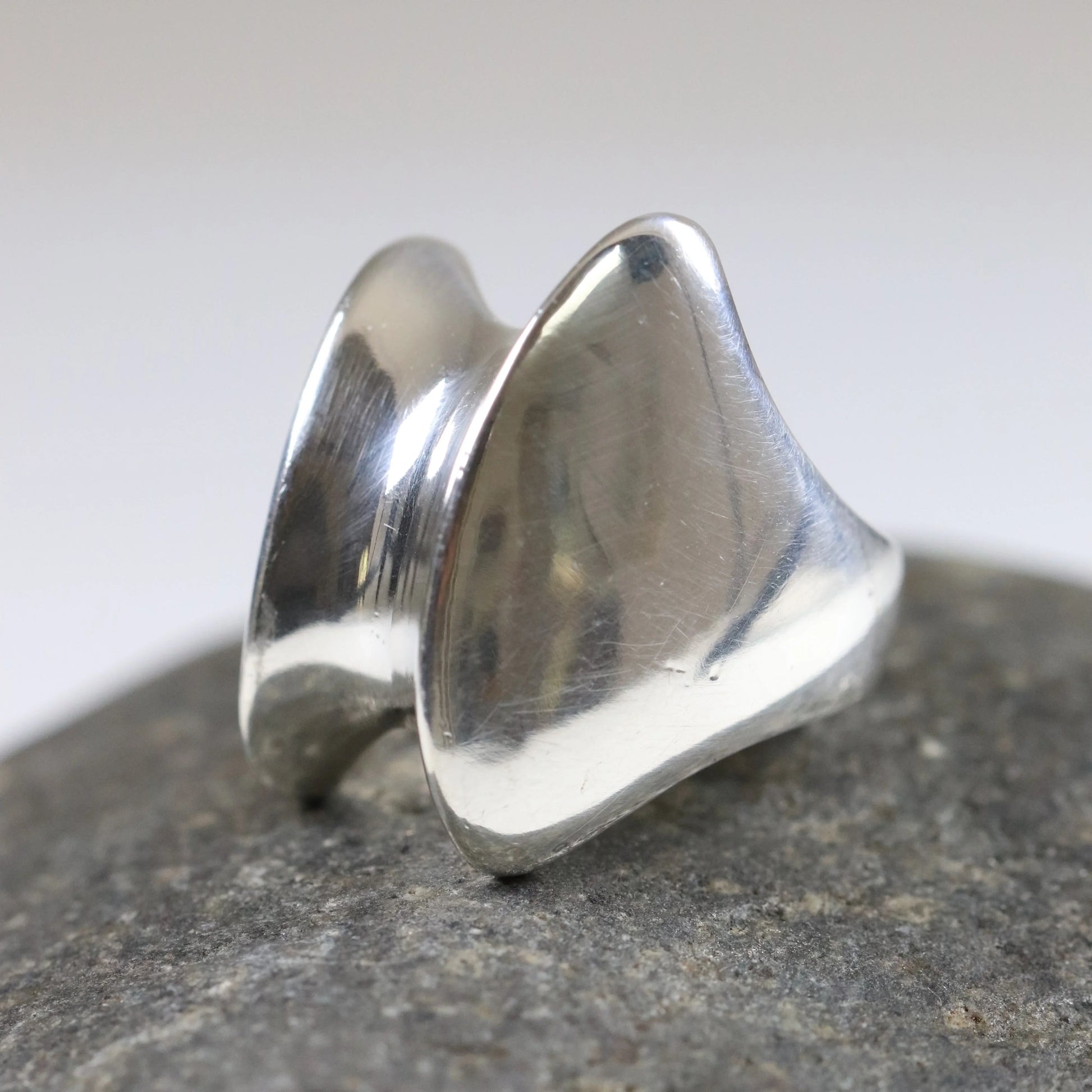 SOLD OUT: Vintage Georg Jensen Jewelry | Modernist Henning Koppel Ring 140 - Carmel Fine Silver Jewelry