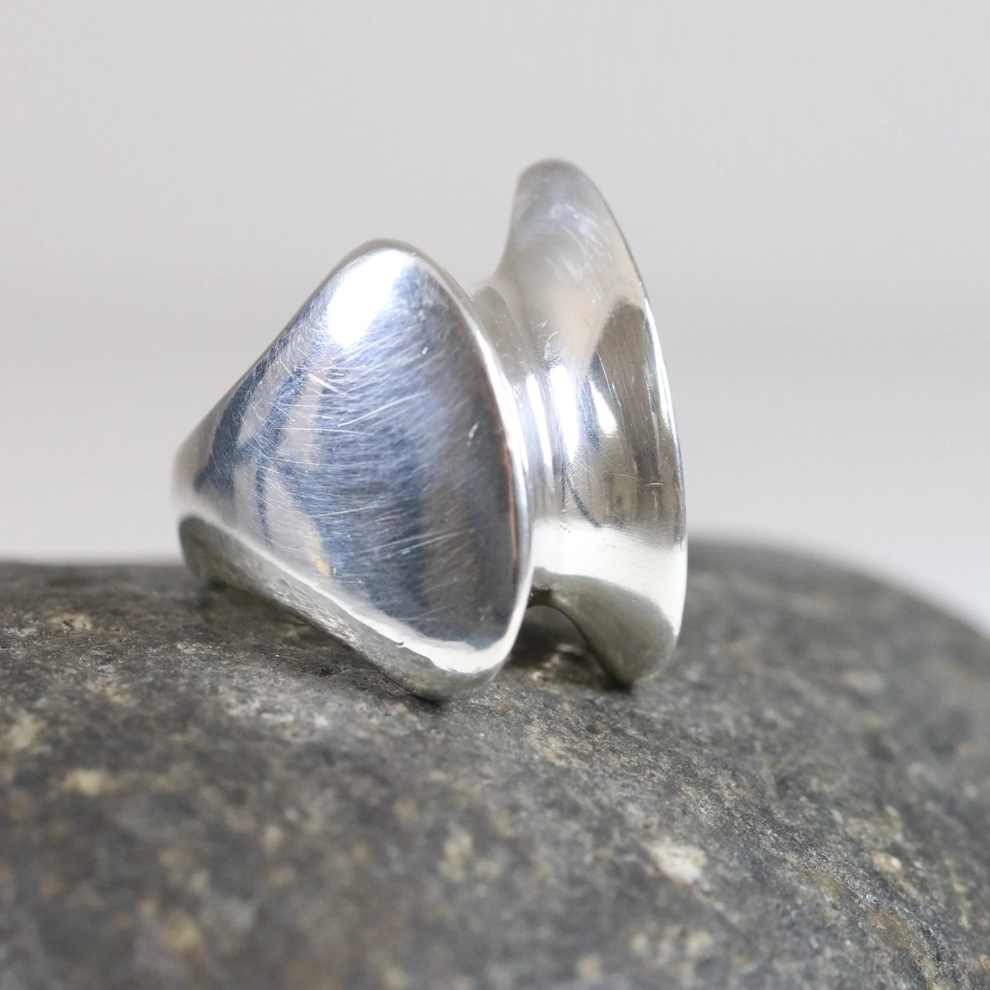 SOLD OUT: Vintage Georg Jensen Jewelry | Modernist Henning Koppel Ring 140 - Carmel Fine Silver Jewelry