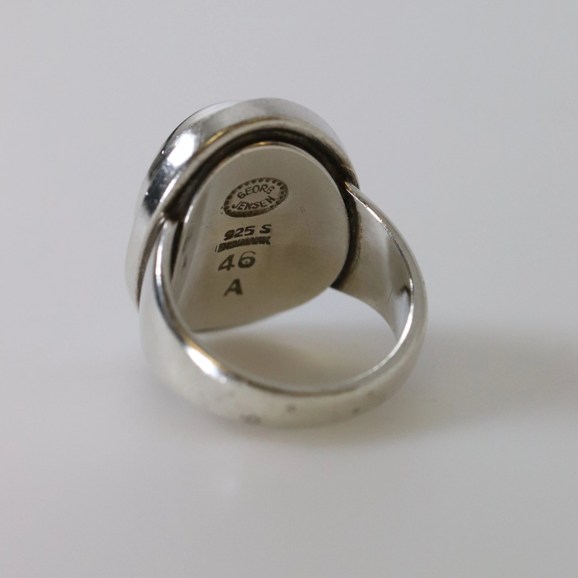SOLD OUT: Vintage Georg Jensen Jewelry | Modernist Silver Cabochon Ring 46A - Carmel Fine Silver Jewelry