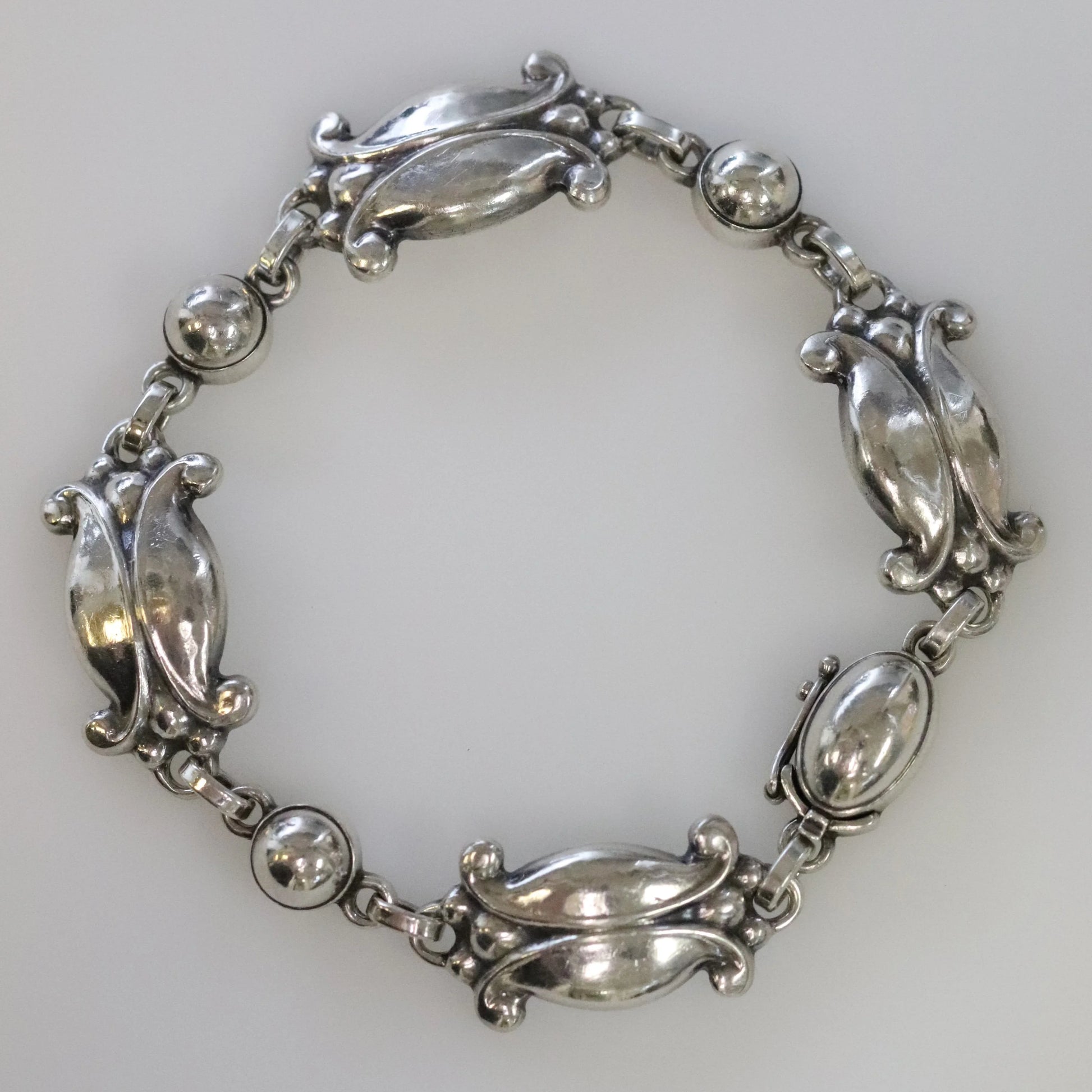 SOLD OUT: Vintage Georg Jensen Jewelry | Moonlight Blossom Bracelet 11 Denmark - Carmel Fine Silver Jewelry