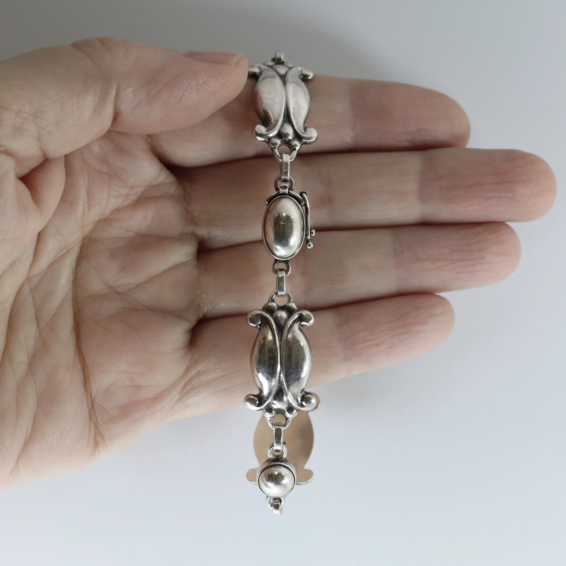 SOLD OUT: Vintage Georg Jensen Jewelry | Moonlight Blossom Bracelet 11 Denmark - Carmel Fine Silver Jewelry