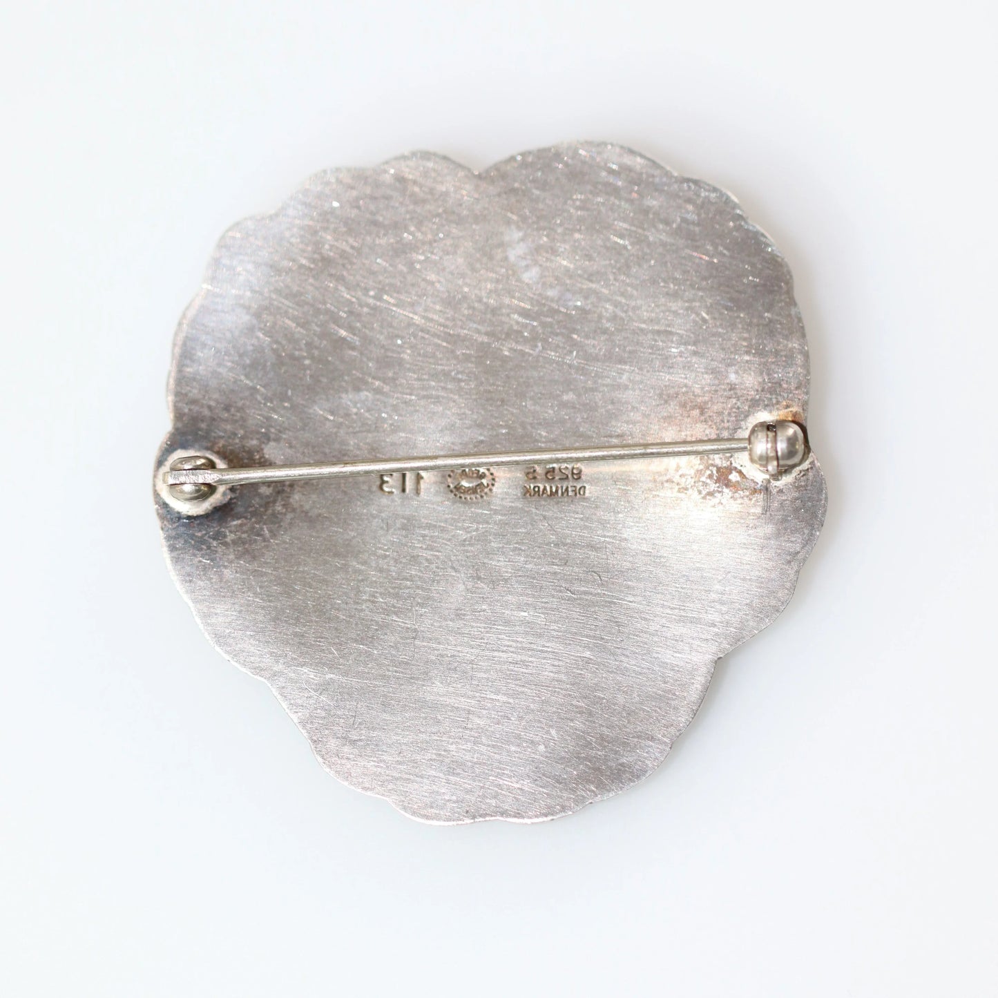 SOLD OUT: Vintage Georg Jensen Jewelry | Moonstone Pansy Brooch 113 - Carmel Fine Silver Jewelry