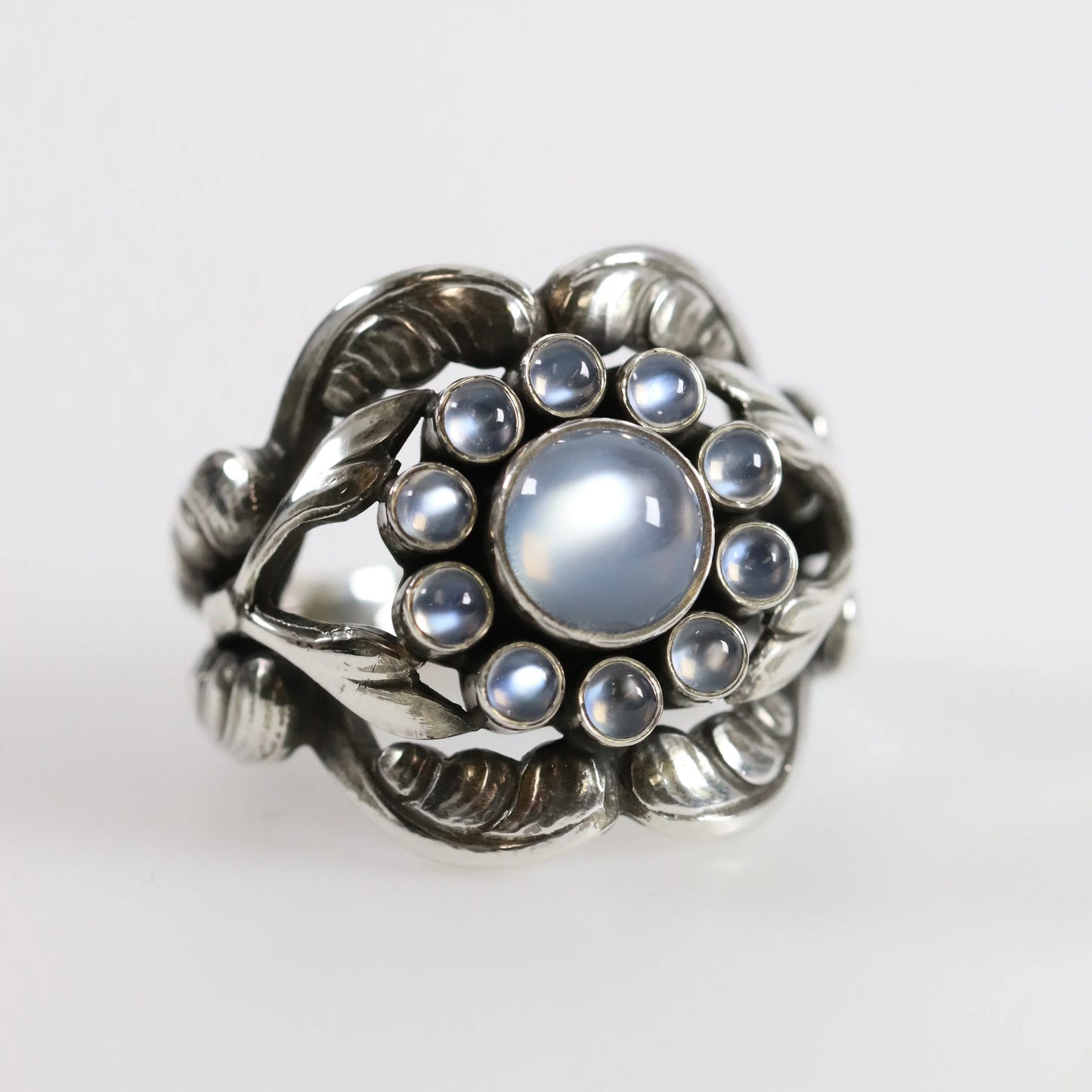 SOLD OUT: Vintage Georg Jensen Jewelry | MOONSTONE RING 10 - Carmel Fine Silver Jewelry