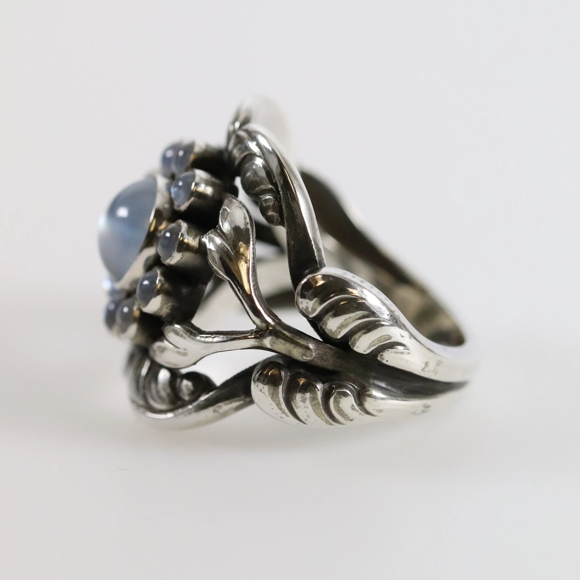 SOLD OUT: Vintage Georg Jensen Jewelry | MOONSTONE RING 10 - Carmel Fine Silver Jewelry