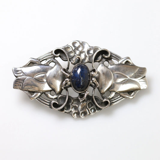 SOLD OUT: Vintage Georg Jensen Jewelry | Rare Art Nouveau Cicada Bug Brooch 19 - Carmel Fine Silver Jewelry