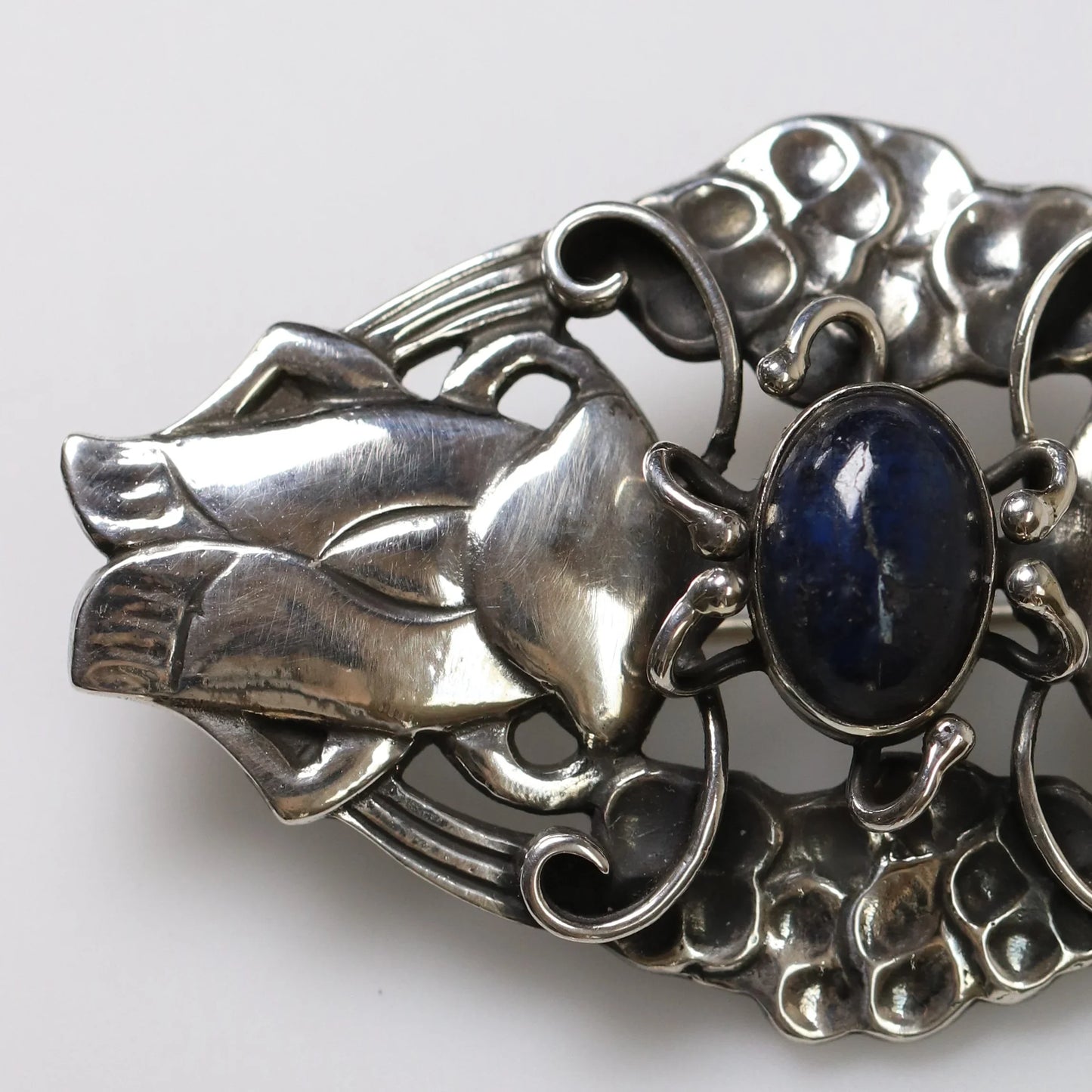 SOLD OUT: Vintage Georg Jensen Jewelry | Rare Art Nouveau Cicada Bug Brooch 19 - Carmel Fine Silver Jewelry