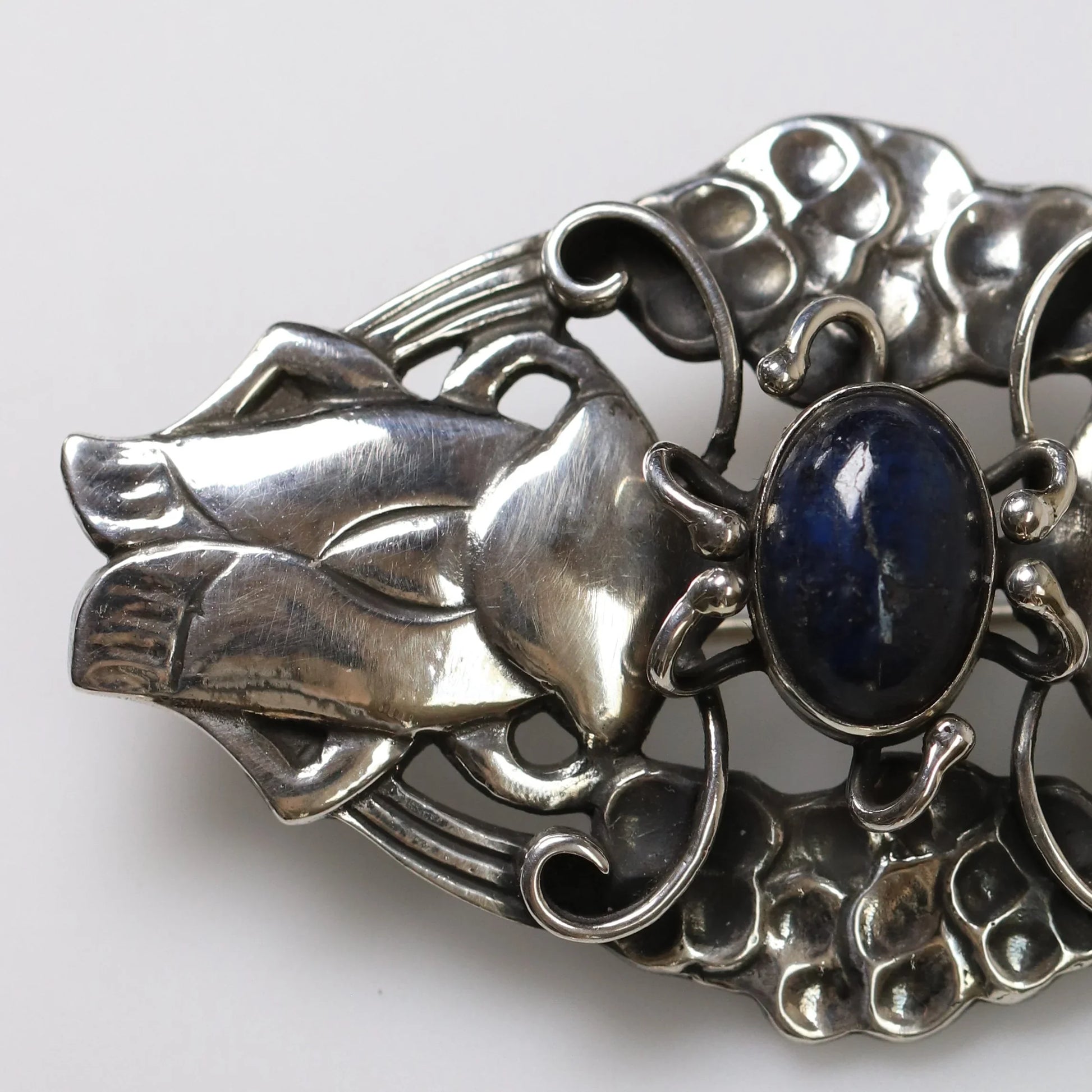 SOLD OUT: Vintage Georg Jensen Jewelry | Rare Art Nouveau Cicada Bug Brooch 19 - Carmel Fine Silver Jewelry