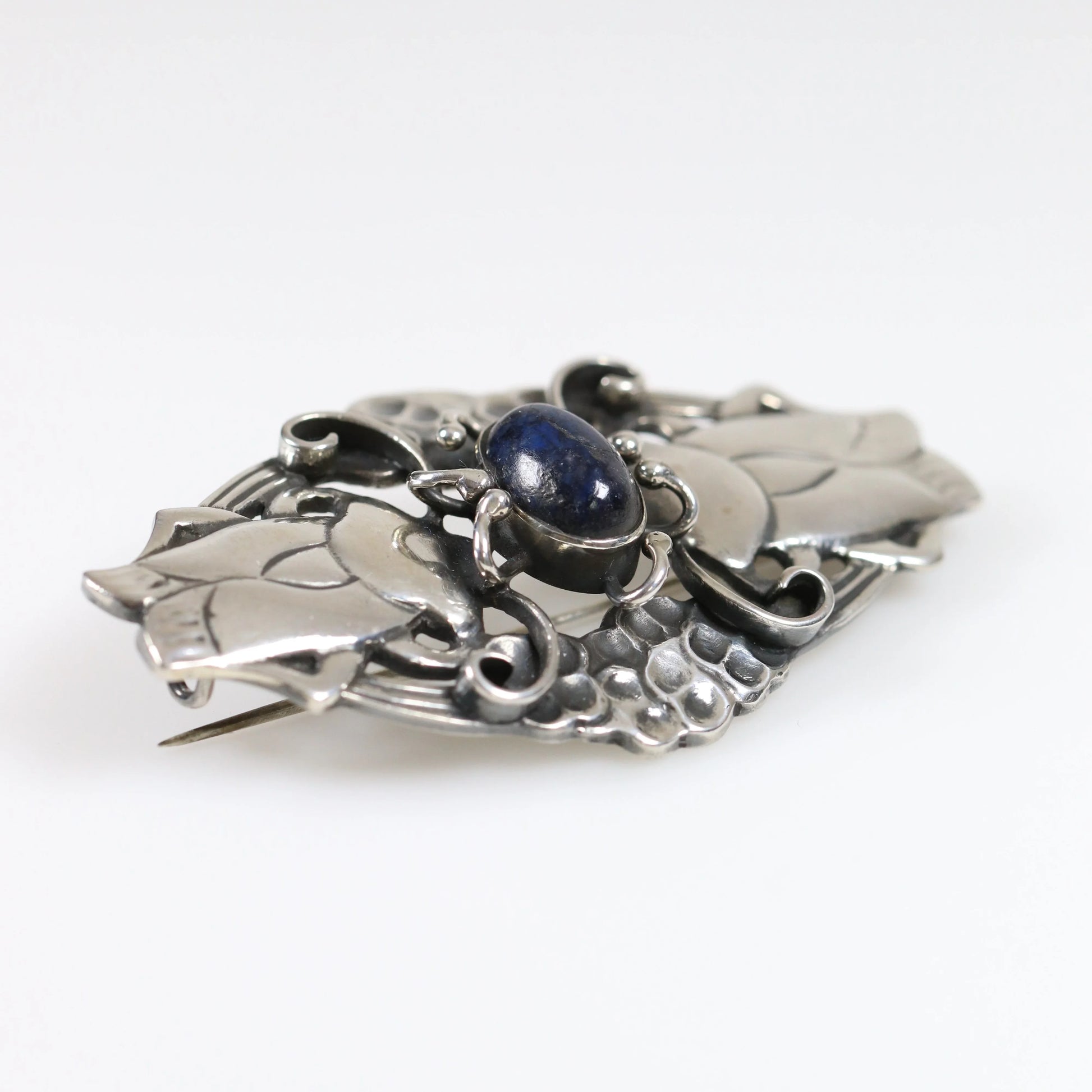SOLD OUT: Vintage Georg Jensen Jewelry | Rare Art Nouveau Cicada Bug Brooch 19 - Carmel Fine Silver Jewelry