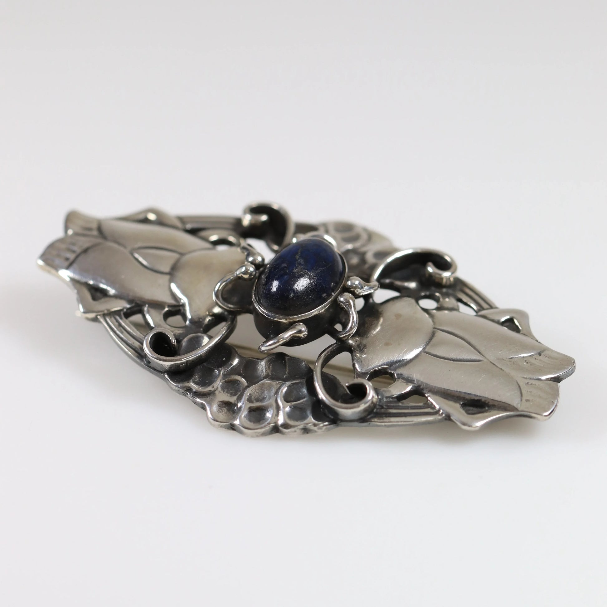 SOLD OUT: Vintage Georg Jensen Jewelry | Rare Art Nouveau Cicada Bug Brooch 19 - Carmel Fine Silver Jewelry