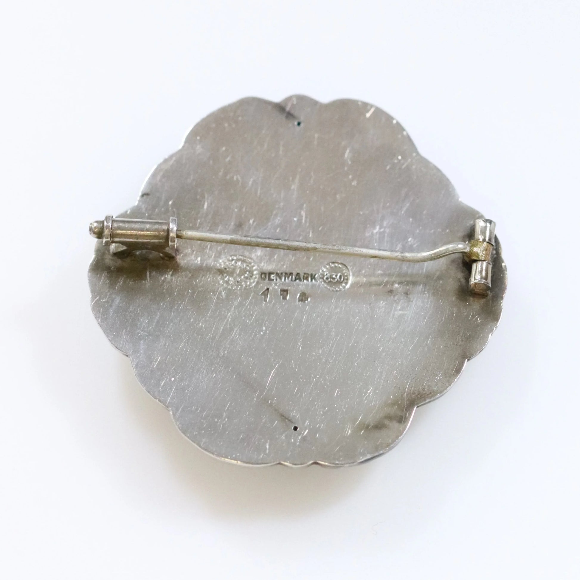 SOLD OUT: Vintage Georg Jensen Jewelry | Rare Early Art Nouveau Floral Brooch 174 - Carmel Fine Silver Jewelry