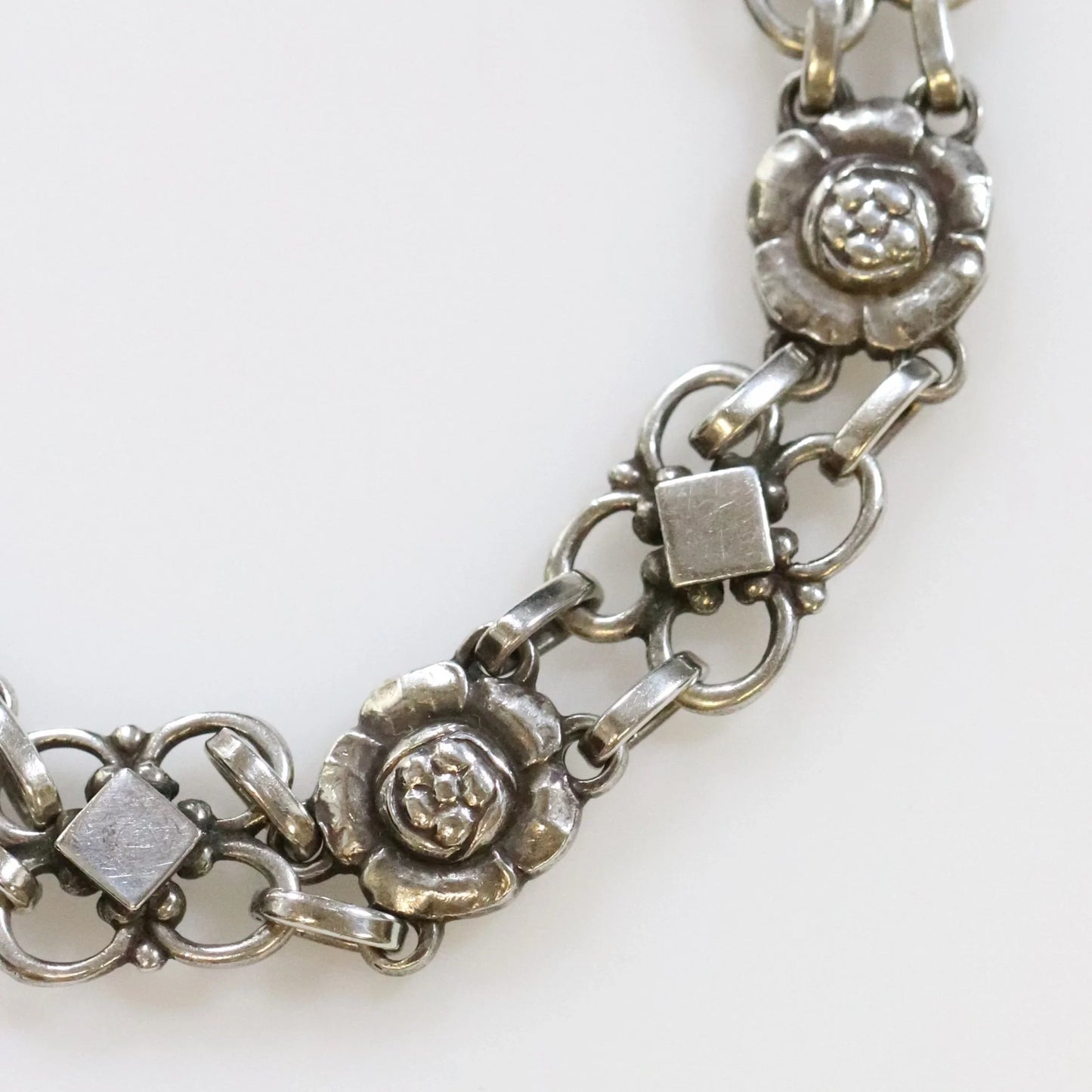SOLD OUT: Vintage Georg Jensen Jewelry | Rare Floral Bracelet 50 - Carmel Fine Silver Jewelry