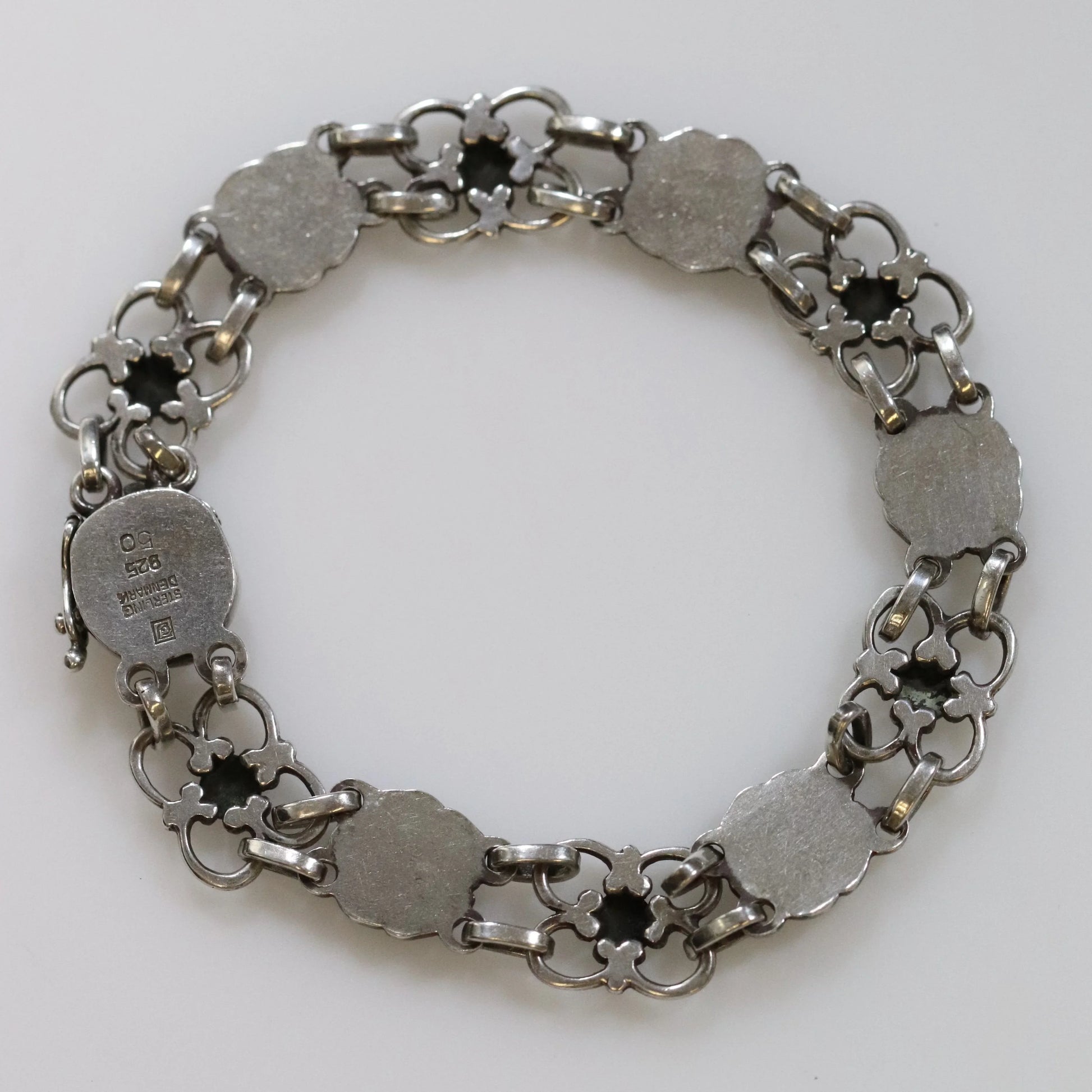 SOLD OUT: Vintage Georg Jensen Jewelry | Rare Floral Bracelet 50 - Carmel Fine Silver Jewelry