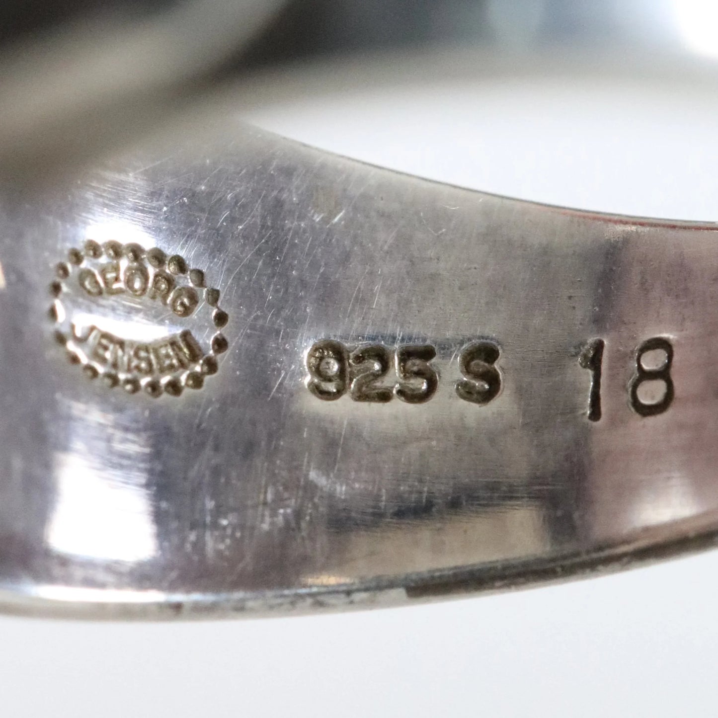 SOLD OUT: Vintage Georg Jensen Jewelry | Rare Rose Quartz Art Nouveau Statement Ring 18 Denmark (US Size 6 1/4) - Carmel Fine Silver Jewelry