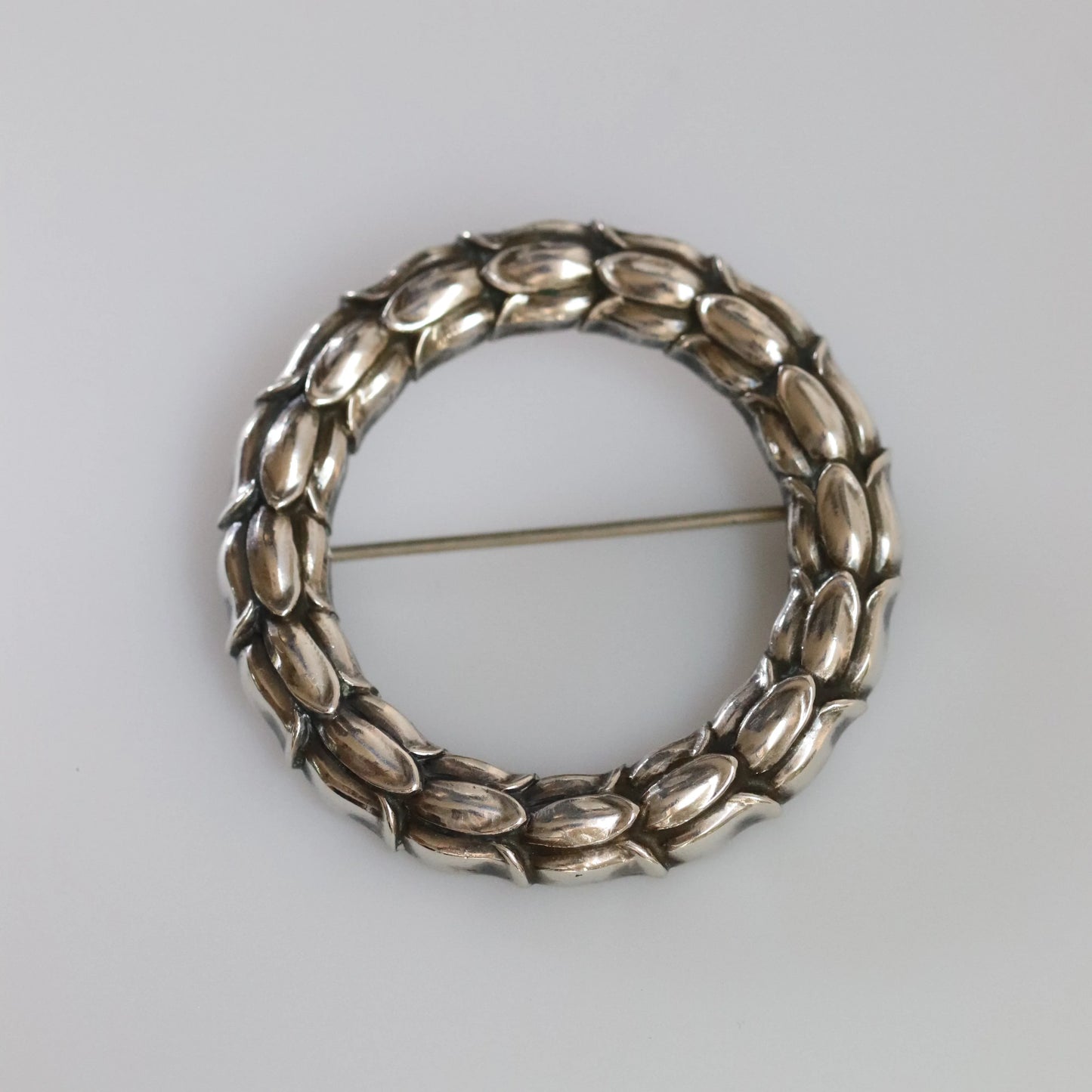SOLD OUT: Vintage Georg Jensen Jewelry | Sigvard Bernadotte Laurel Wreath Brooch 301 - Carmel Fine Silver Jewelry