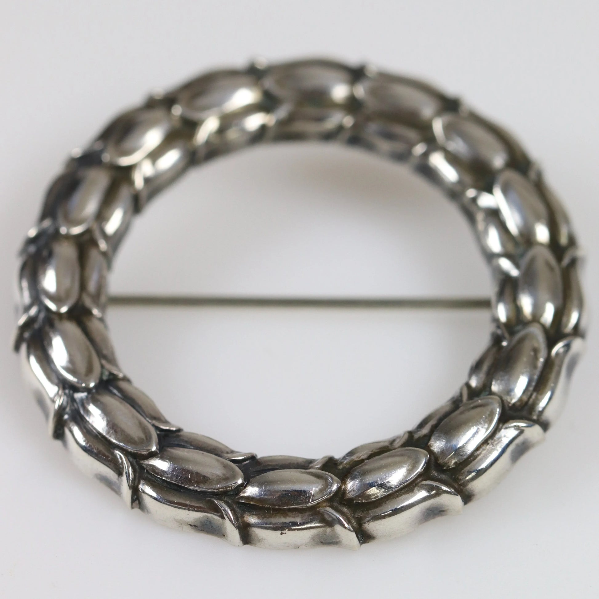 SOLD OUT: Vintage Georg Jensen Jewelry | Sigvard Bernadotte Laurel Wreath Brooch 301 - Carmel Fine Silver Jewelry