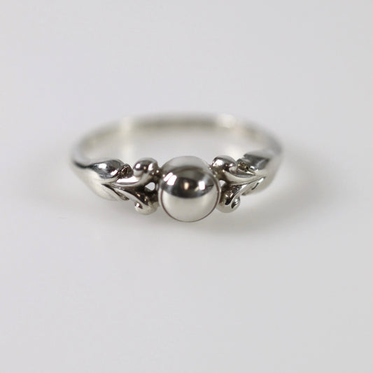 SOLD OUT: Vintage Georg Jensen Jewelry | Silver Cabochon Ring 55 - Carmel Fine Silver Jewelry
