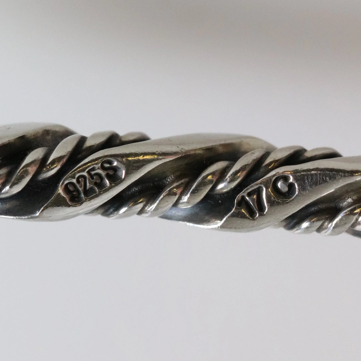 SOLD OUT: Vintage Georg Jensen Jewelry | Solid Twist and Bar Bangle 17C - Carmel Fine Silver Jewelry