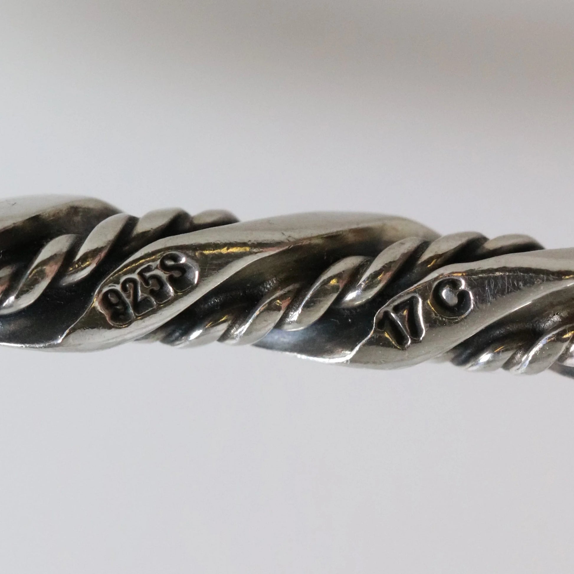 SOLD OUT: Vintage Georg Jensen Jewelry | Solid Twist and Bar Bangle 17C - Carmel Fine Silver Jewelry