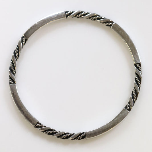 SOLD OUT: Vintage Georg Jensen Jewelry | Solid Twist and Bar Bangle 17C - Carmel FSJ