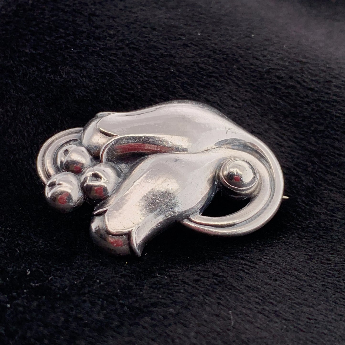 SOLD OUT: Vintage Georg Jensen Jewelry | Sterling Silver Tulip Brooch 100B - Carmel Fine Silver Jewelry