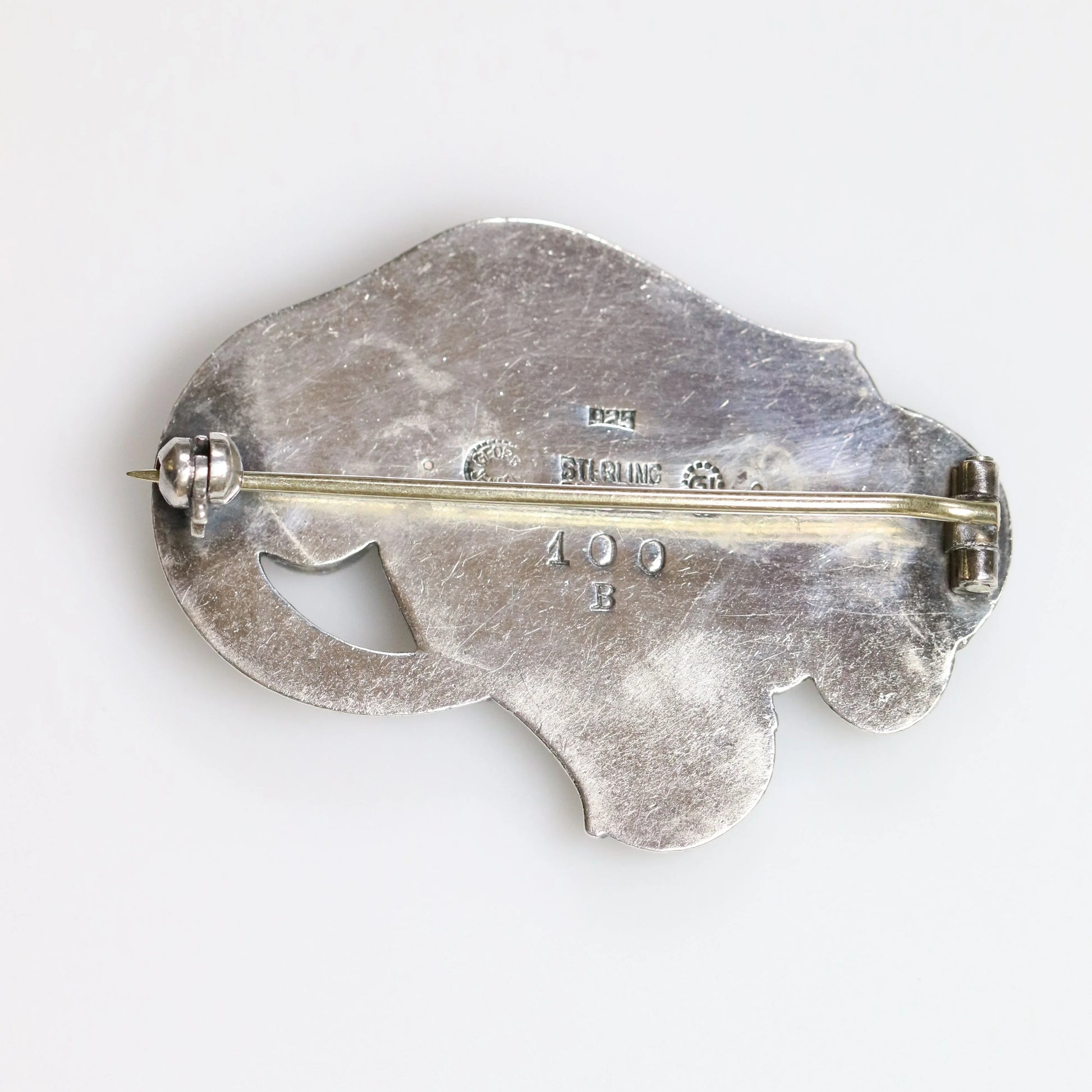 SOLD OUT: Vintage Georg Jensen Jewelry | Sterling Silver Tulip Brooch 100B - Carmel Fine Silver Jewelry