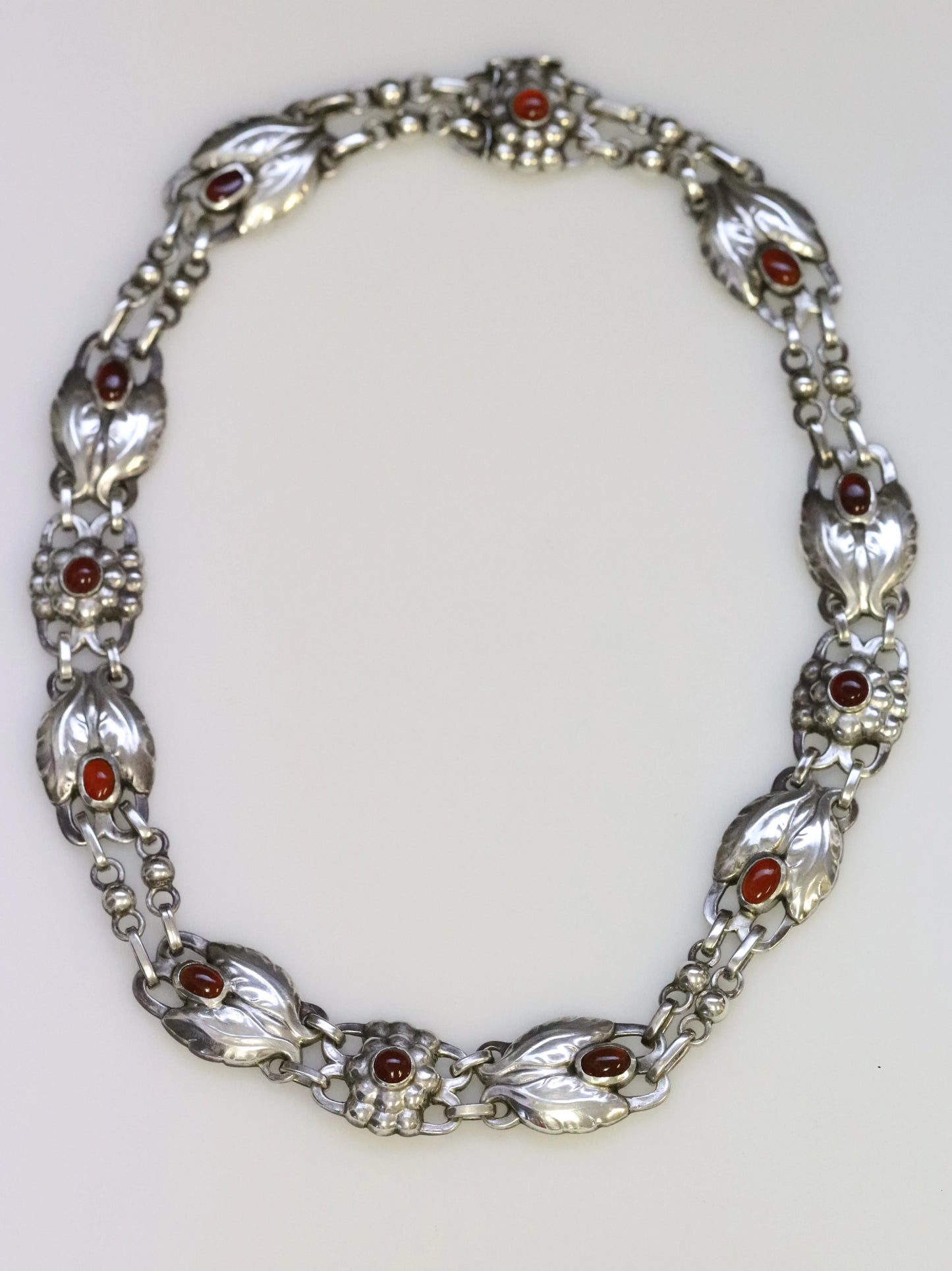 SOLD OUT: Vintage Georg Jensen Jewerly | Early Carnelian Necklace 1 - Carmel Fine Silver Jewelry
