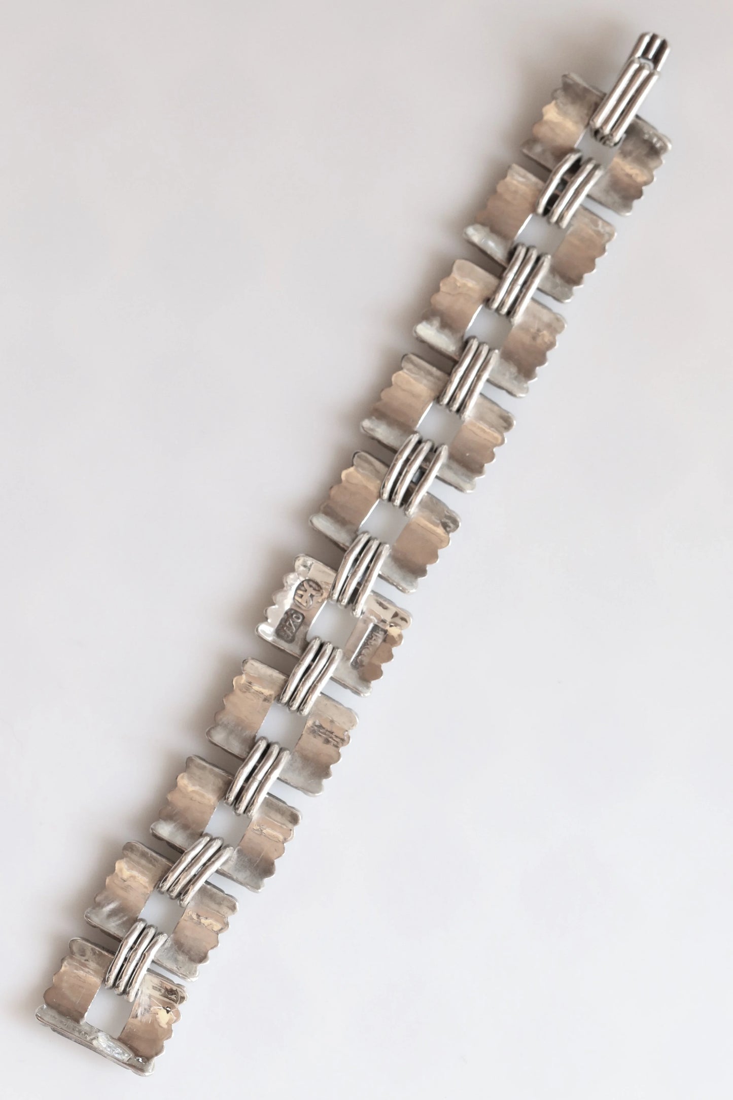 SOLD OUT: Vintage Hector Aguilar Jewelry | Hector Aguilar Fringe Bracelet Taxco Mexico (7 1/2") - Carmel Fine Silver Jewelry