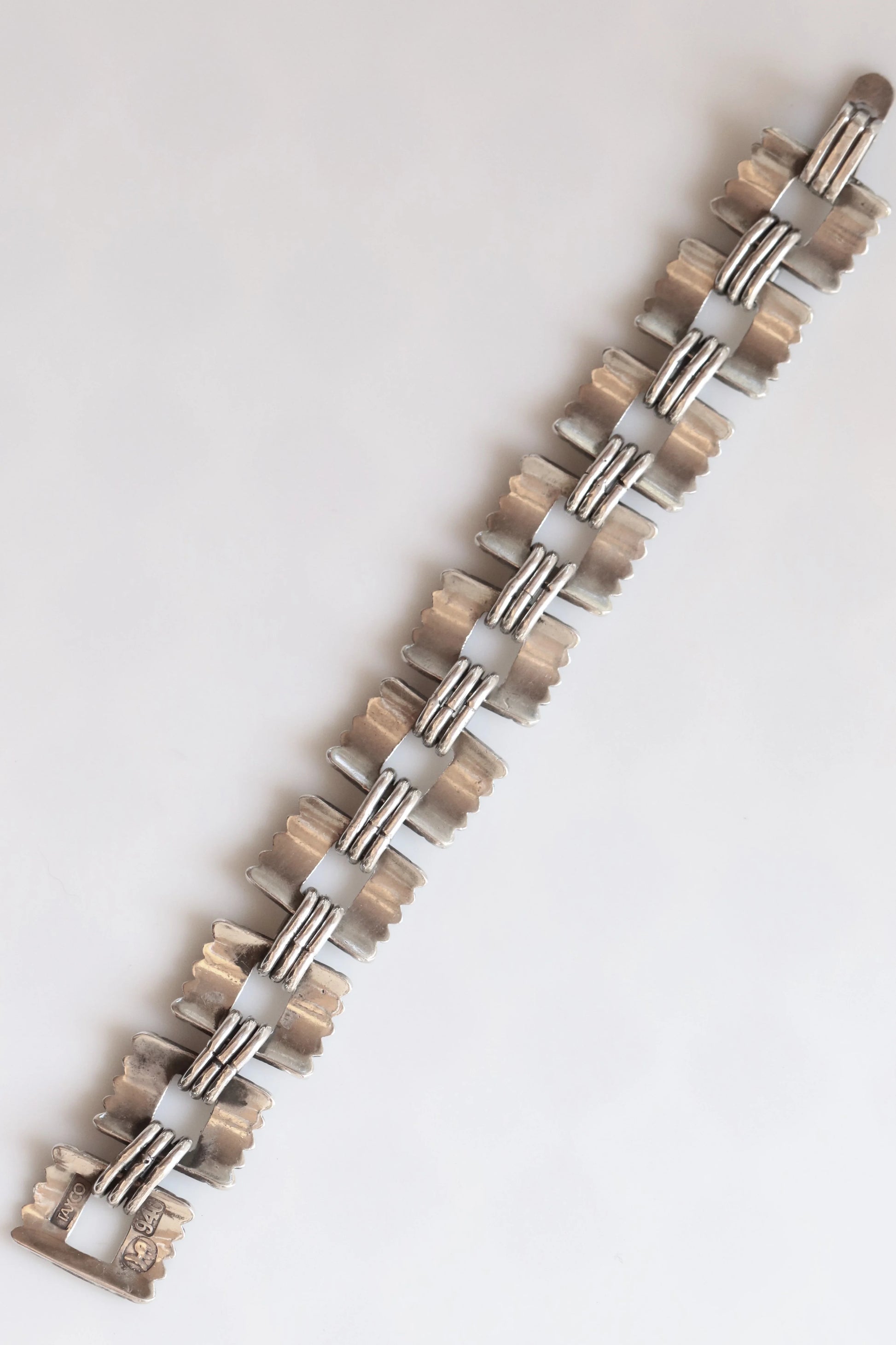 SOLD OUT: Vintage Hector Aguilar Jewelry | Hector Aguilar Fringe Taxco Bracelet Mexico (7 3/4") - Carmel Fine Silver Jewelry