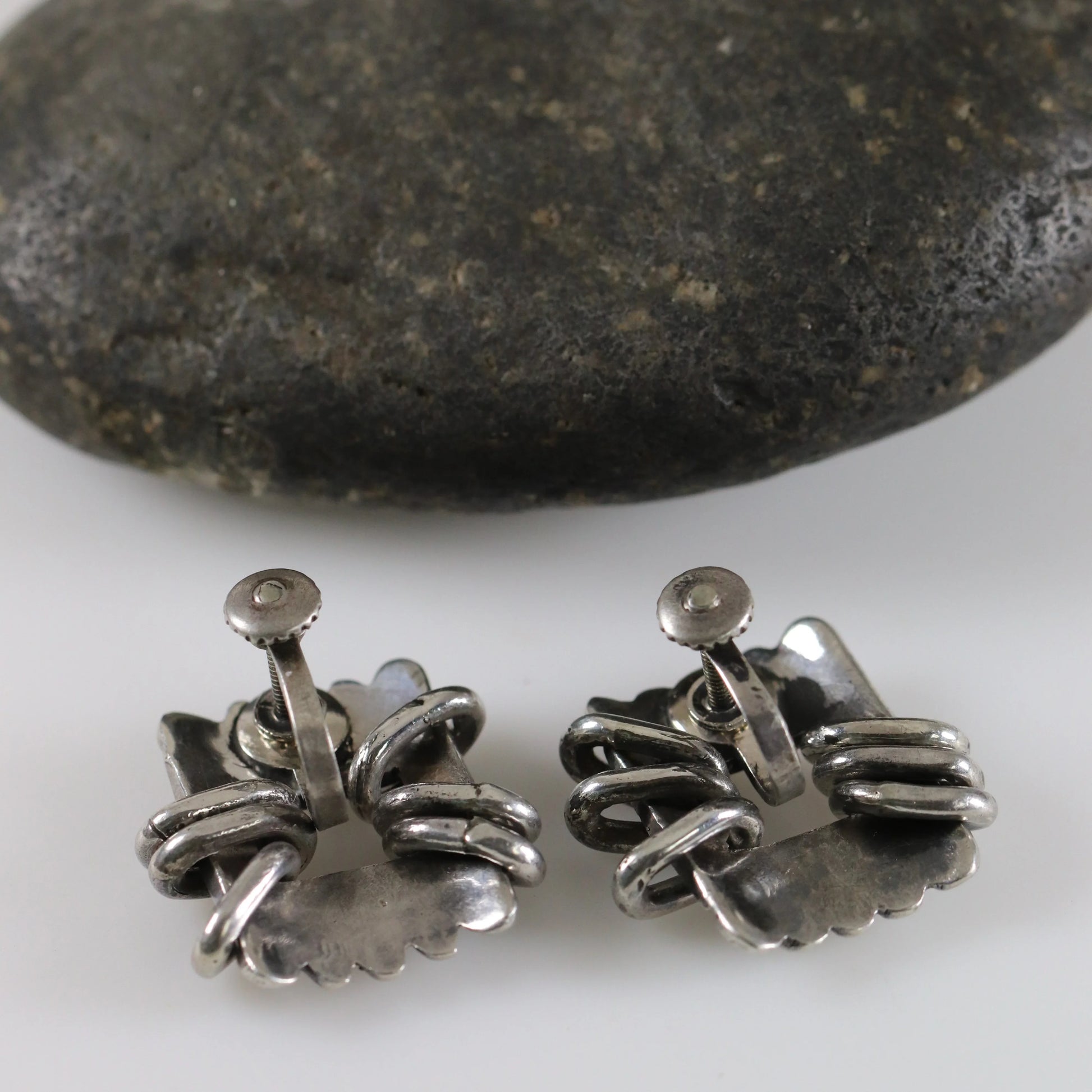 SOLD OUT: Vintage Hector Aguilar Jewelry | Sterling Silver Fringe Earrings Mexico - Carmel Fine Silver Jewelry
