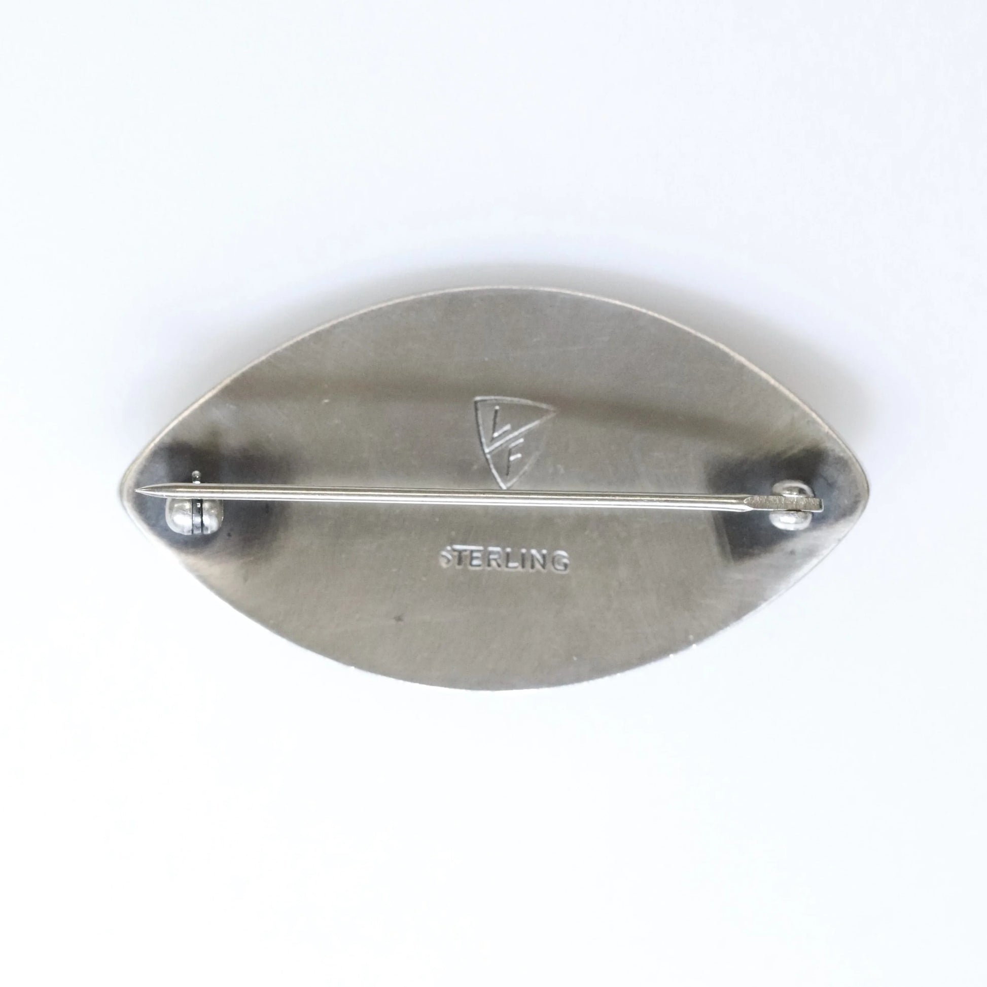 SOLD OUT: Vintage Lawrence Foss Silver Jewelry | Foliate and Garnet Brooch - Carmel Fine Silver Jewelry