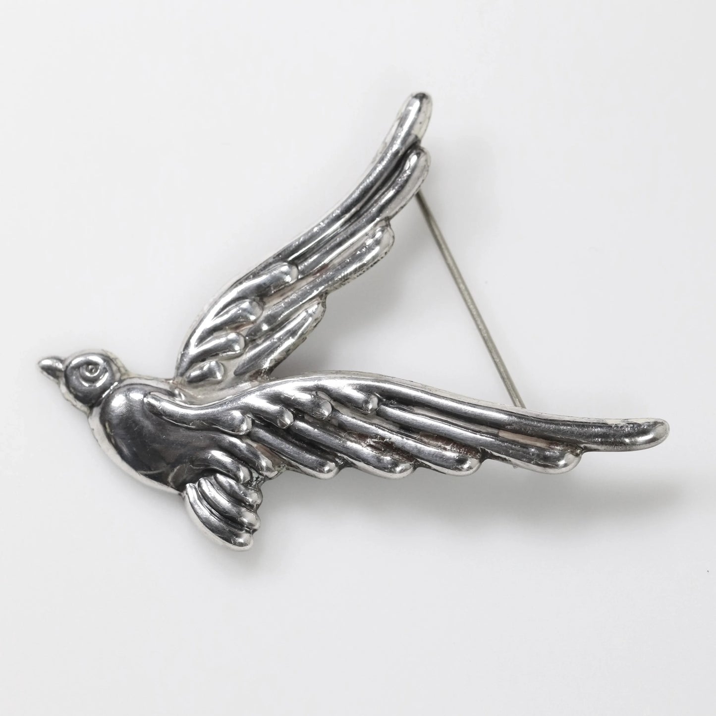 SOLD OUT: Vintage Los Castillo Jewelry | Bird in Flight Taxco Brooch Mexico - Carmel Fine Silver Jewelry