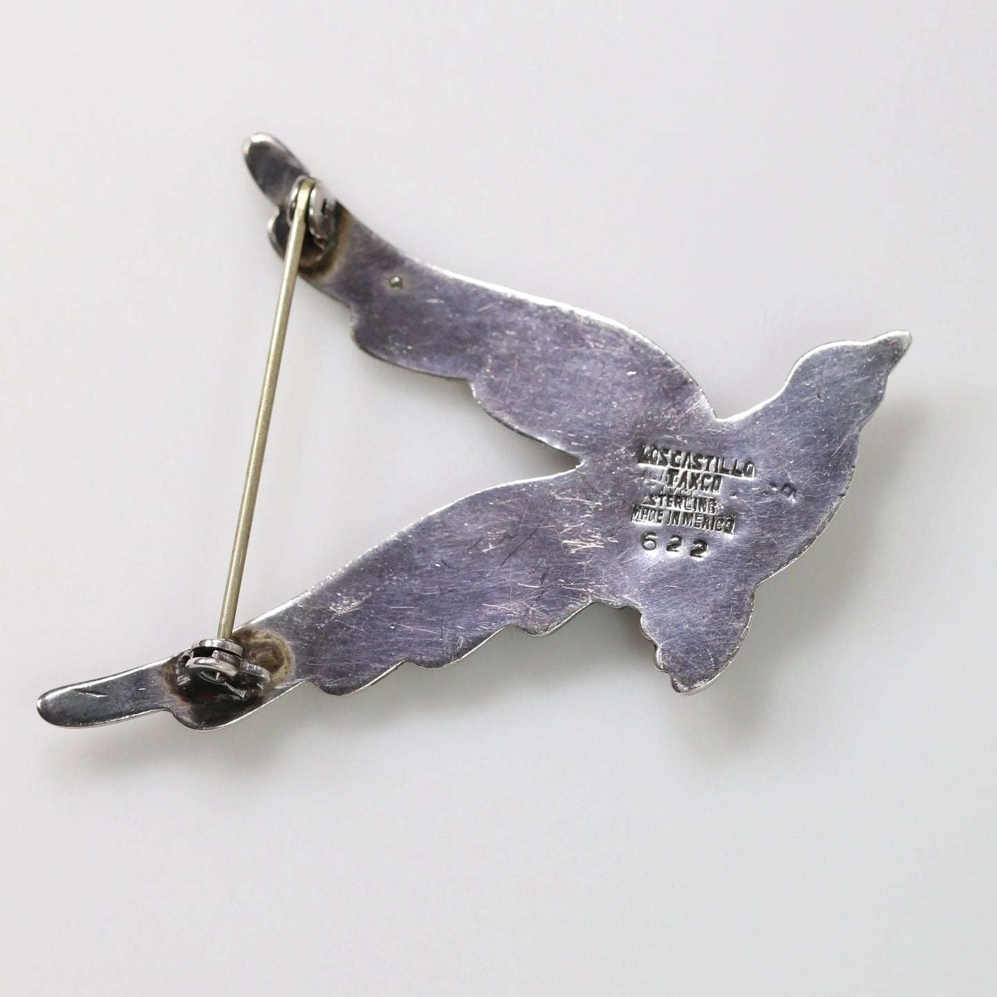 SOLD OUT: Vintage Los Castillo Jewelry | Bird in Flight Taxco Brooch Mexico - Carmel Fine Silver Jewelry