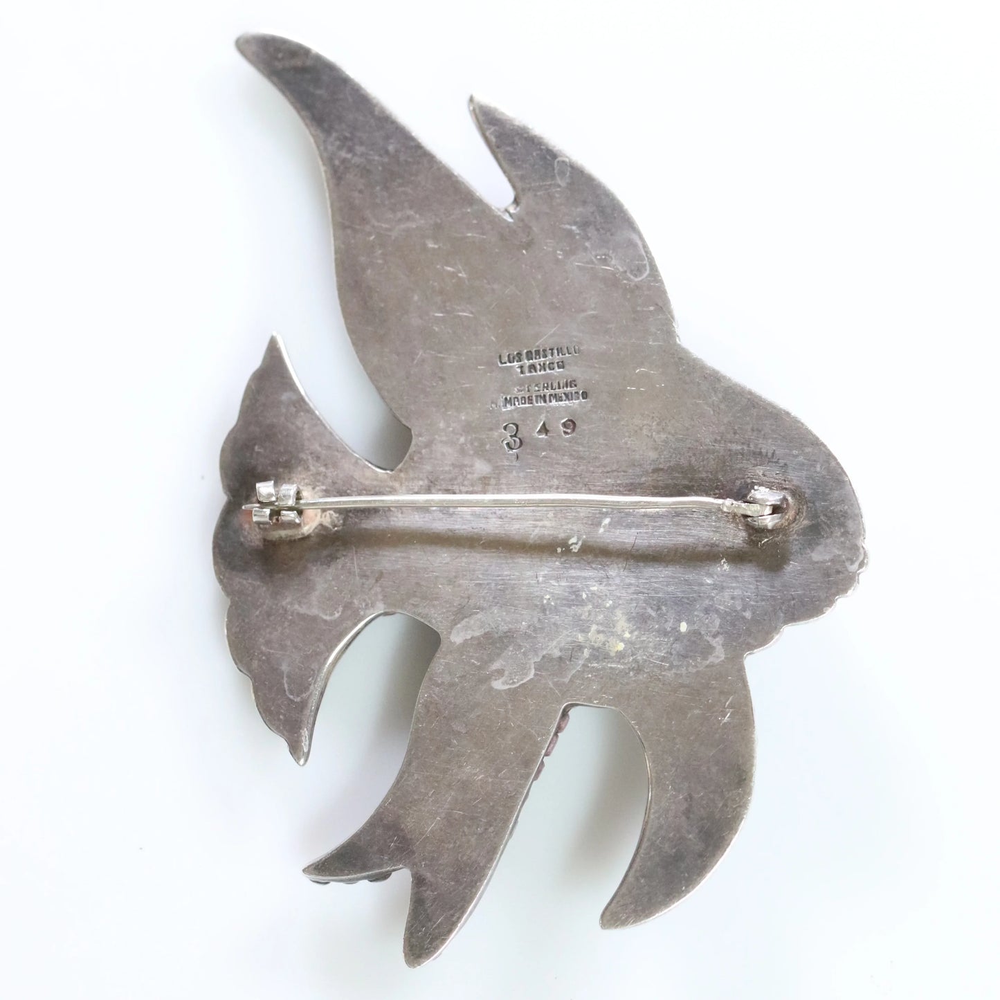 SOLD OUT: Vintage Los Castillo Taxco Jewelry | Mid-Century Angel Fish Brooch Mexico - Carmel Fine Silver Jewelry