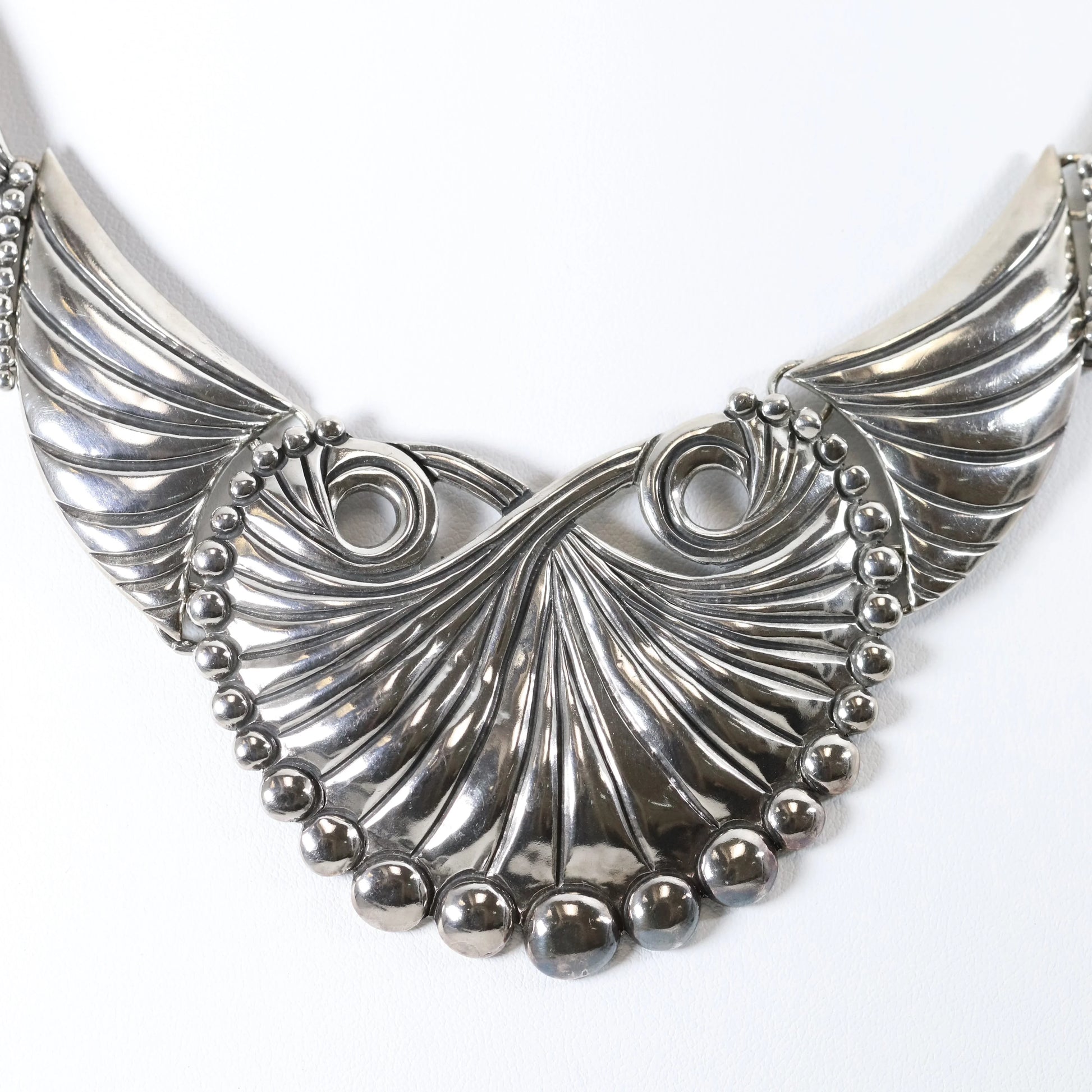 SOLD OUT: Vintage Los Castillo Taxco Silver Mexican Jewelry | Mid Century Castillo Ornate Statement Necklace - Carmel Fine Silver Jewelry