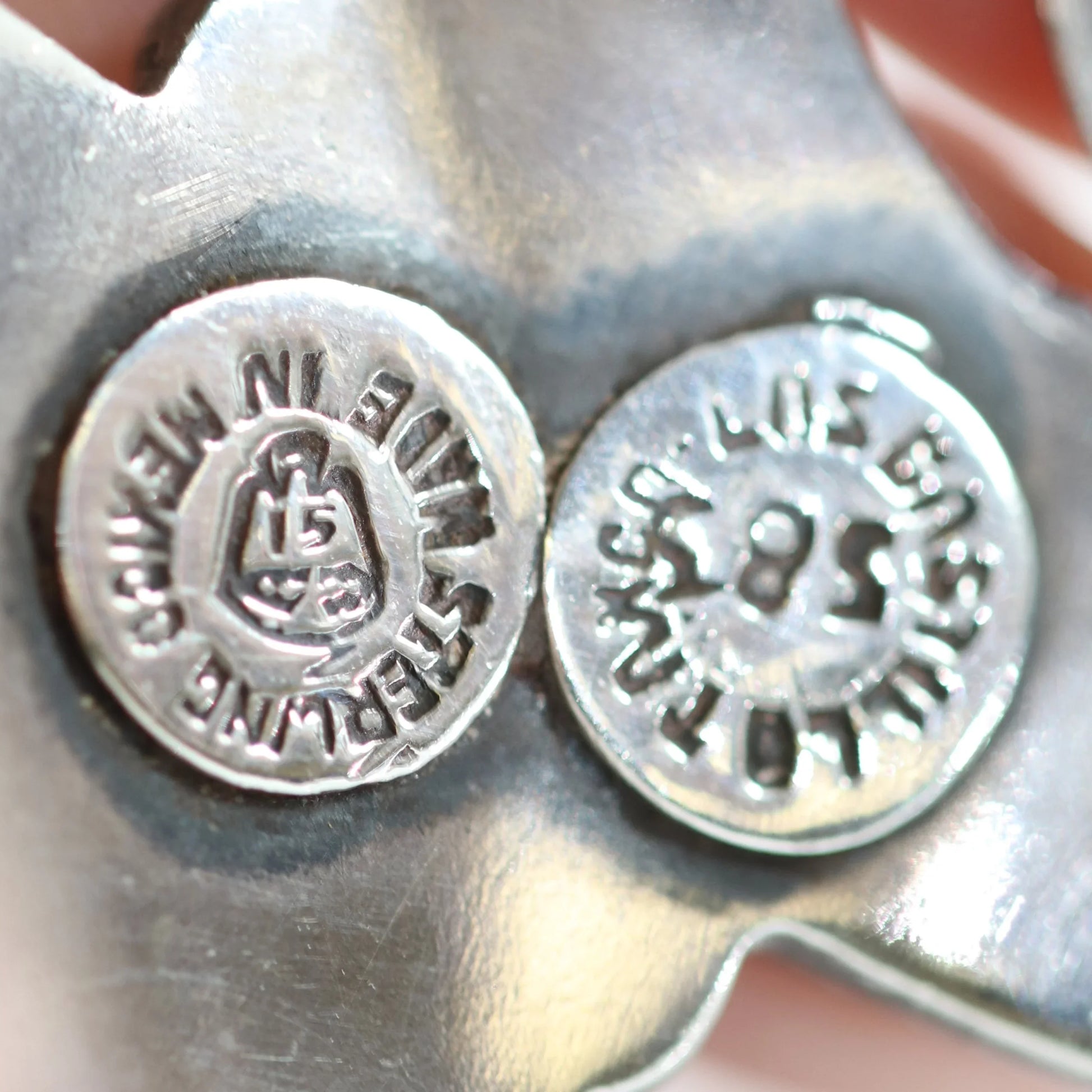 SOLD OUT: Vintage Los Castillo Taxco Silver Mexican Jewelry | Mid-Century Cuff Bracelet with Foliate Trim - Carmel Fine Silver Jewelry