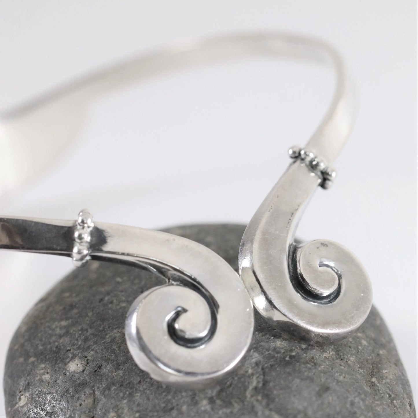 SOLD OUT: Vintage Margot de Taxco Mexican Jewelry | Handcrafted Swirl Mid-Century Choker - Carmel Fine Silver Jewelry