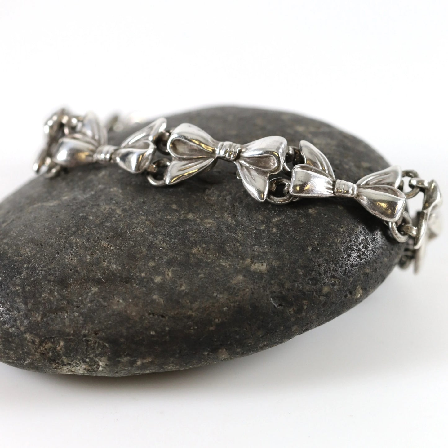 SOLD OUT: Vintage Margot de Taxco Silver Mexican Jewelry | Mid-Century Handcrated Taxco Bow Bracelet - Carmel Fine Silver Jewelry