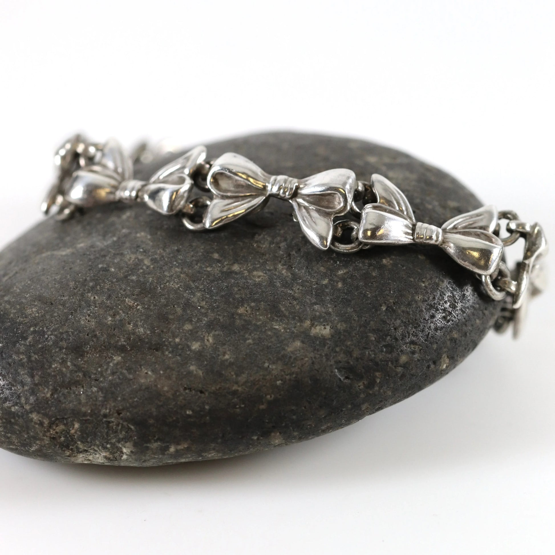 SOLD OUT: Vintage Margot de Taxco Silver Mexican Jewelry | Mid-Century Handcrated Taxco Bow Bracelet - Carmel Fine Silver Jewelry