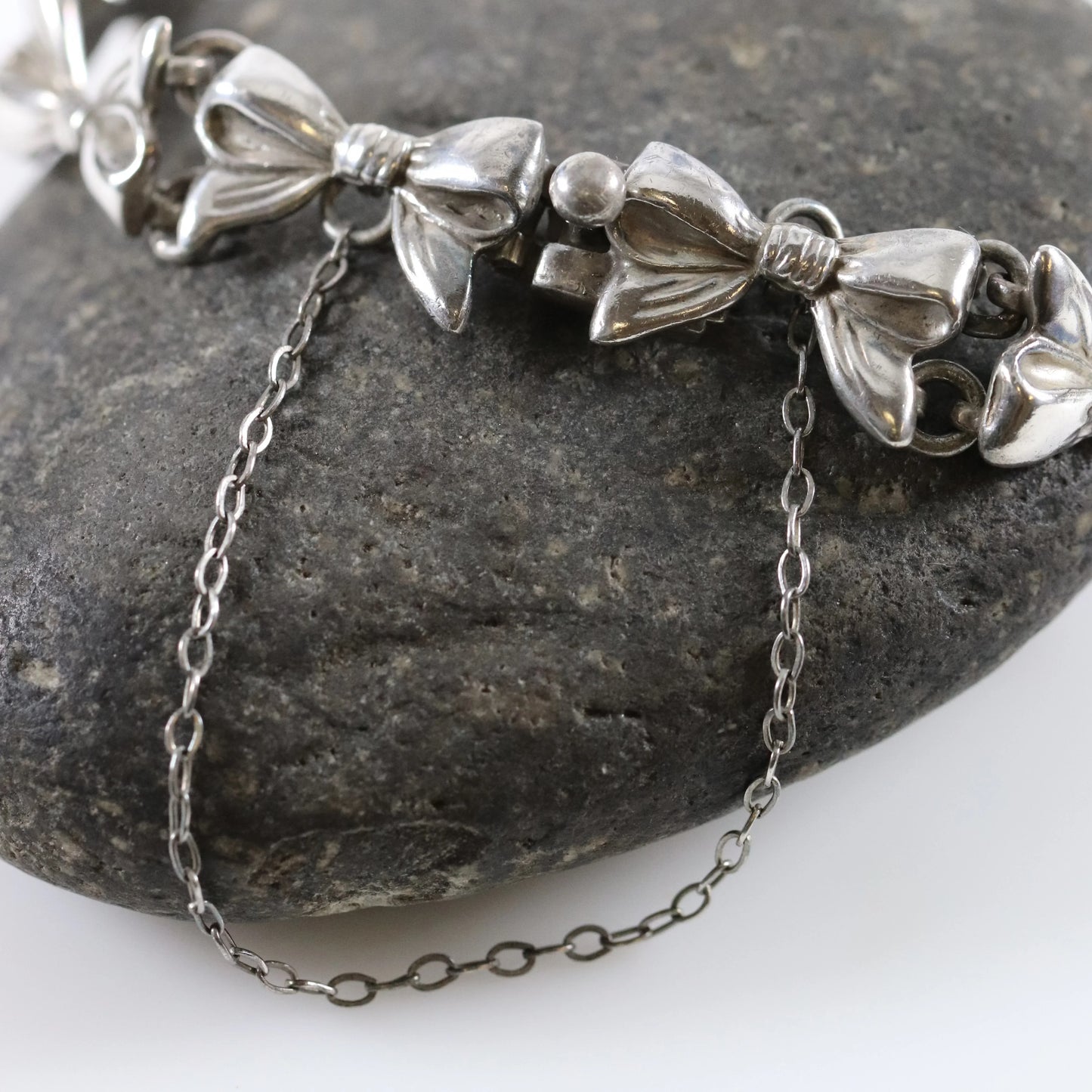 SOLD OUT: Vintage Margot de Taxco Silver Mexican Jewelry | Mid-Century Handcrated Taxco Bow Bracelet - Carmel Fine Silver Jewelry