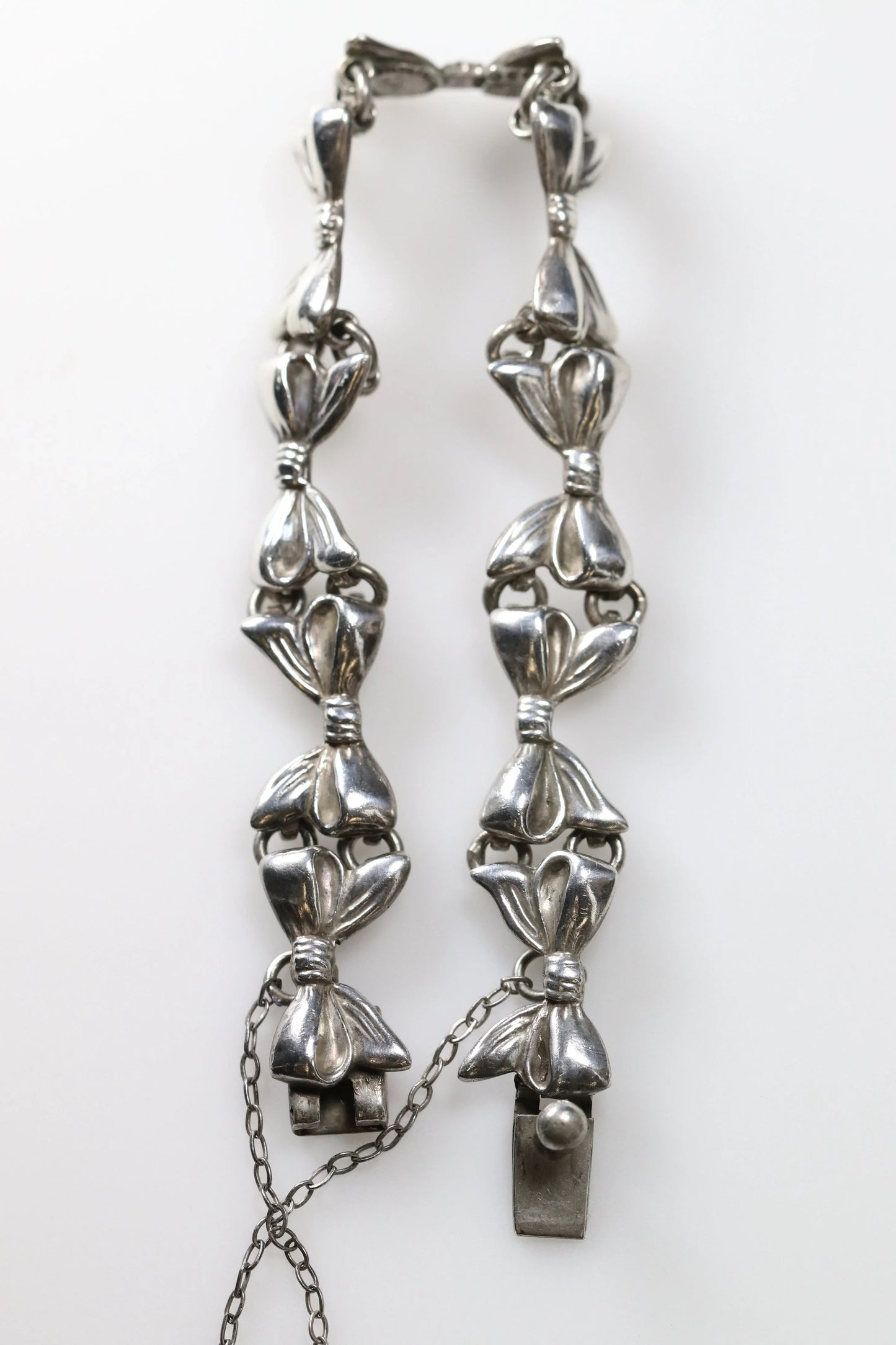 SOLD OUT: Vintage Margot de Taxco Silver Mexican Jewelry | Mid-Century Handcrated Taxco Bow Bracelet - Carmel Fine Silver Jewelry