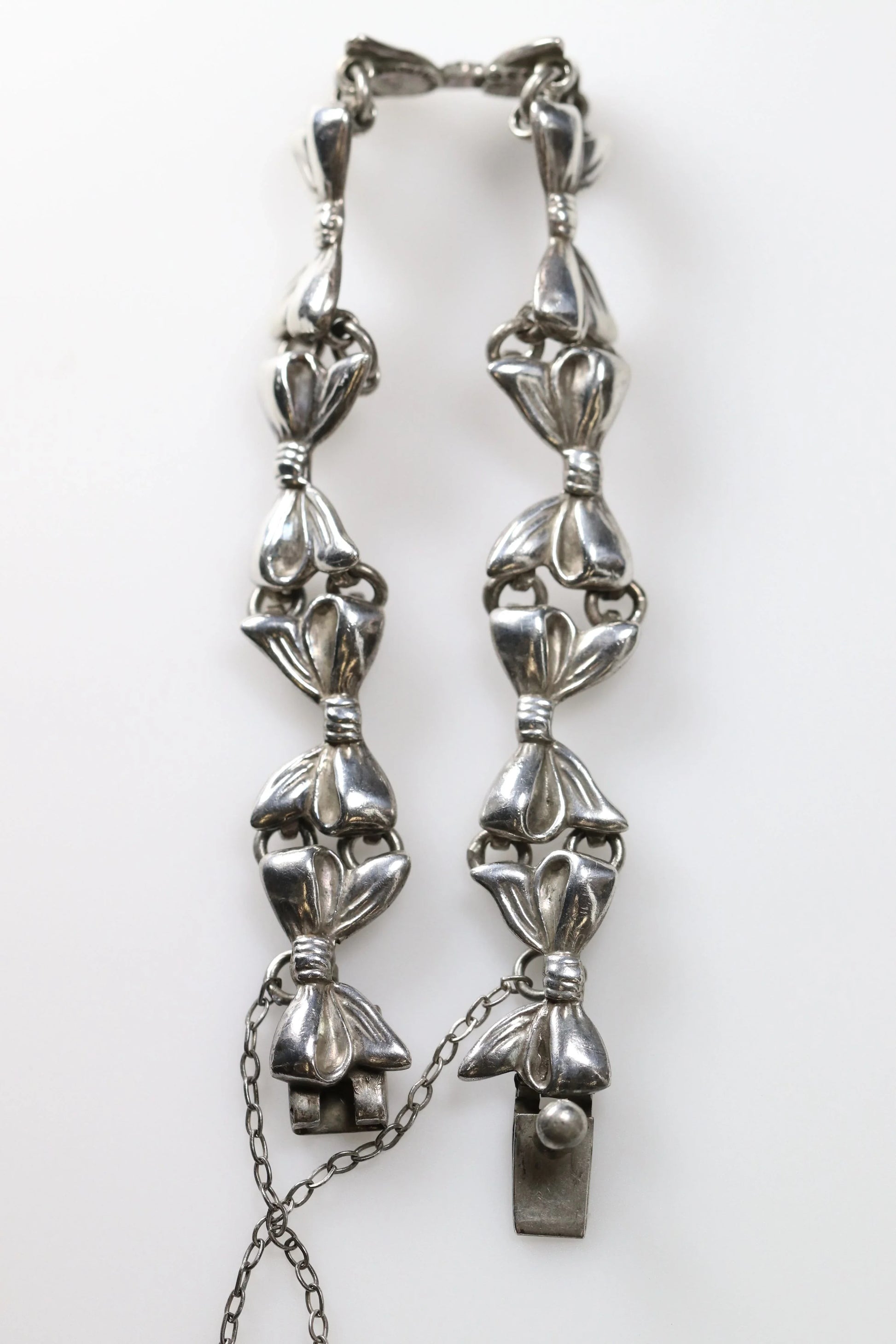 SOLD OUT: Vintage Margot de Taxco Silver Mexican Jewelry | Mid-Century Handcrated Taxco Bow Bracelet - Carmel Fine Silver Jewelry