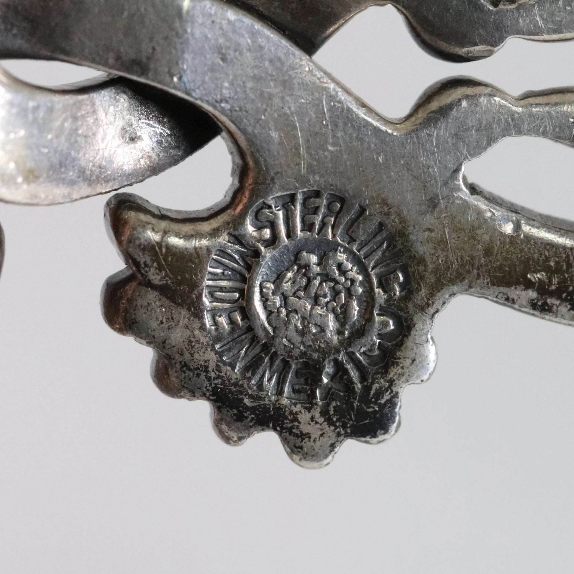 SOLD OUT: Vintage Margot de Taxco Silver Mexican Jewelry | Mid-Century Ornate Handcrafted Bracelet - Carmel Fine Silver Jewelry