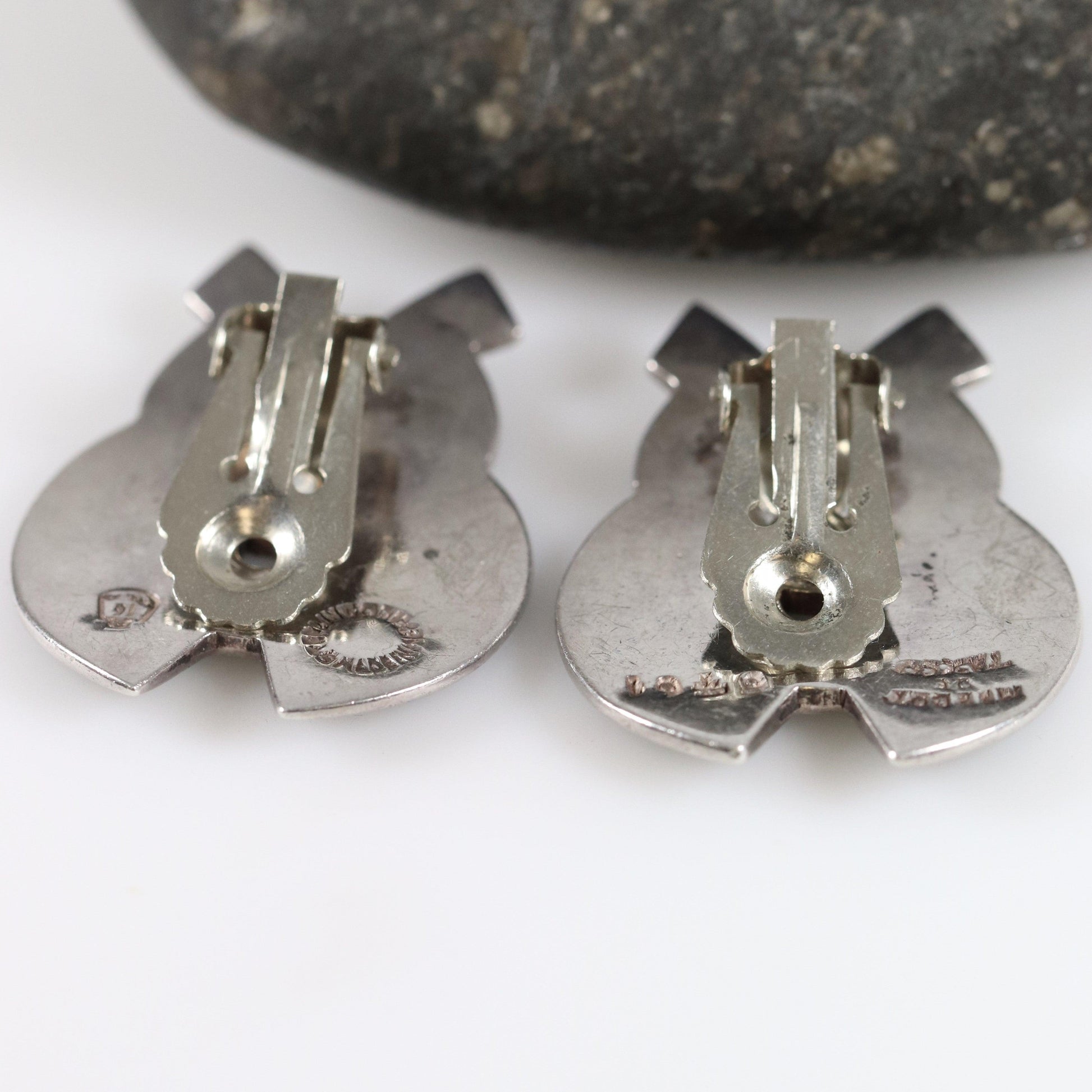 SOLD OUT: Vintage Margot de Taxco Silver Mexican Jewelry | Taxco Sterling and Enamel Necklace/Brooch and Earrings Jewelry Set - Carmel FSJ